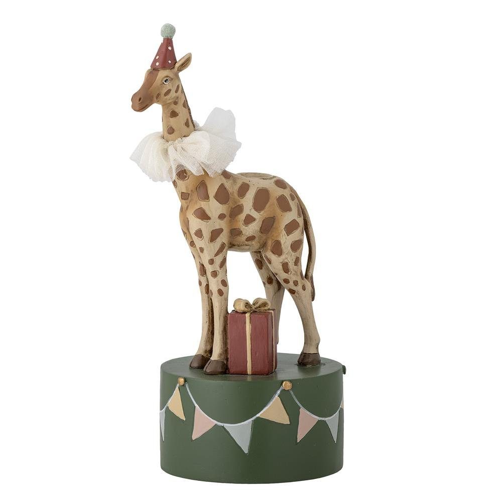 Bloomingville Kerzenständer Flor Zirkusgiraffe, Kindergeburtstag Polyresin 25cm Kerzenhalter für