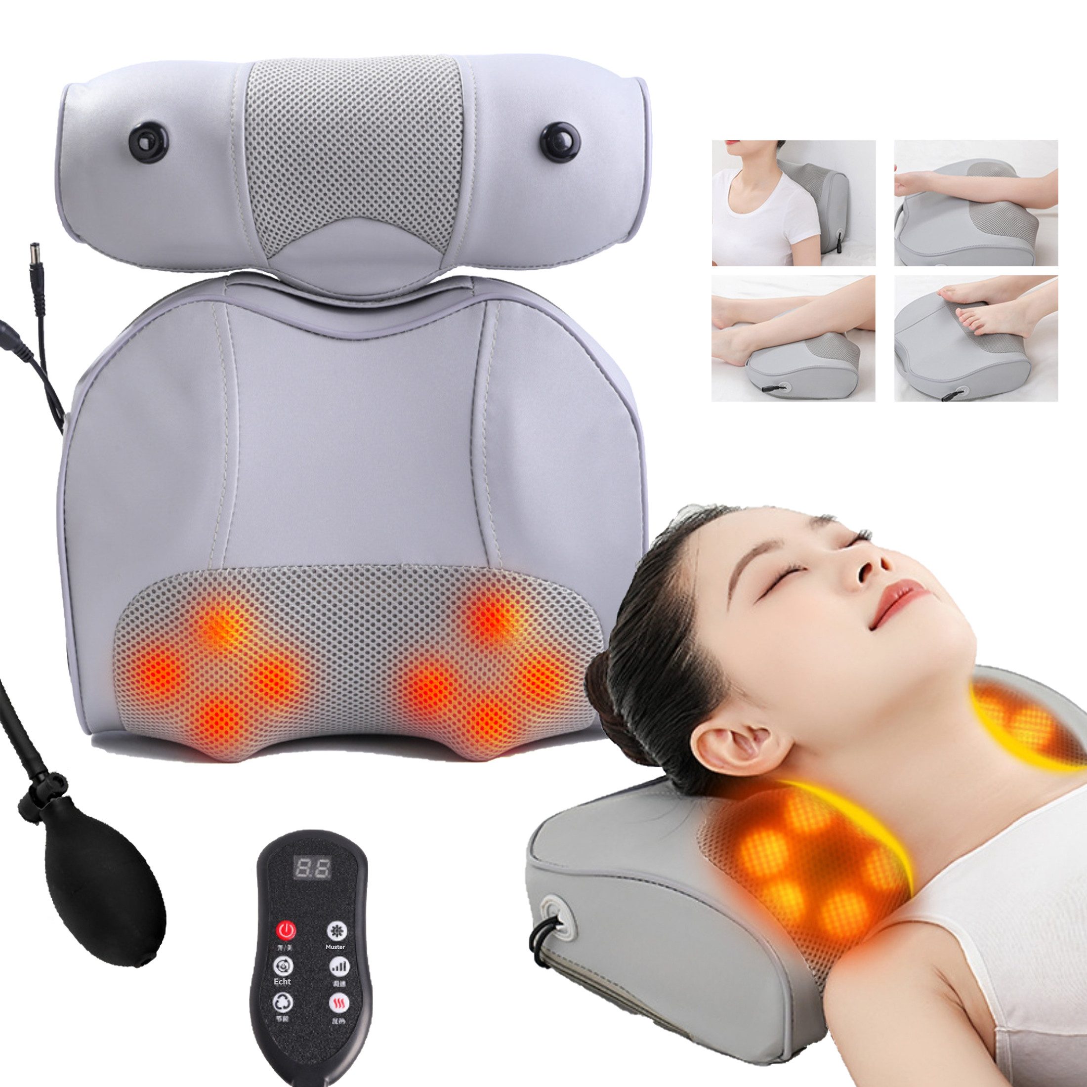 Nacken-Massagegerät Nackenmassagegerät mit 3 Geschwindigkeiten