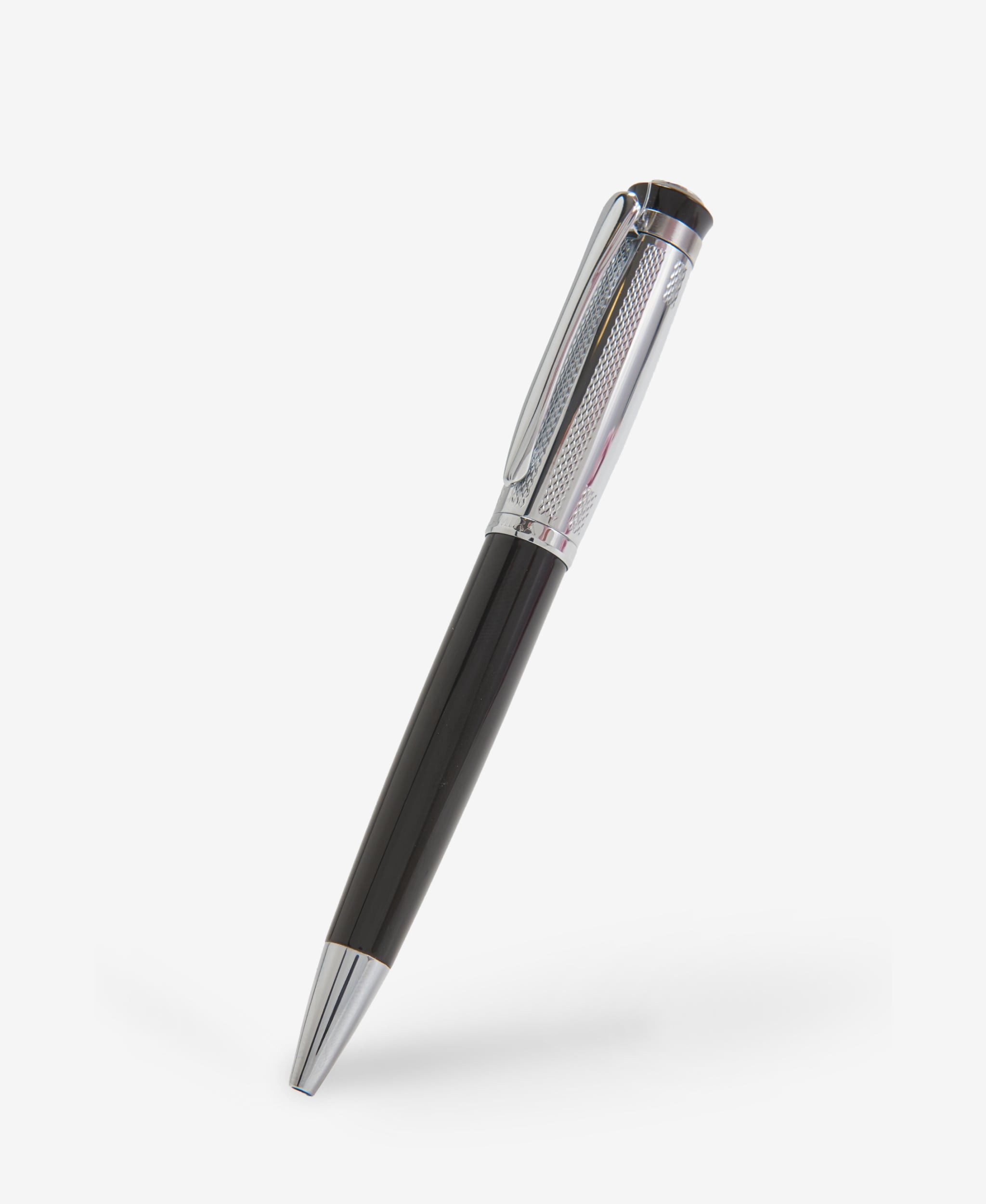 GLAMIRA Kugelschreiber Kugelschreiber - Metallic und Schwarz, (1-tlg), hochwertige Stahl- und Messingkomponenten, perfekt ausbalanciert