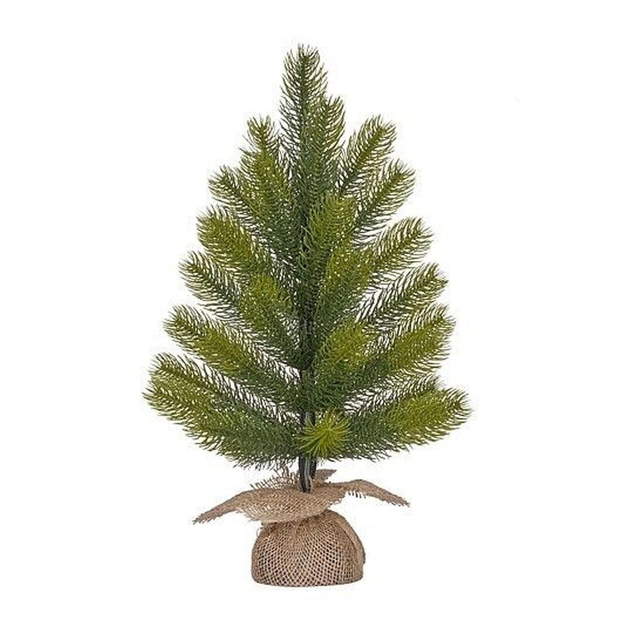 edelman Künstlicher Weihnachtsbaum Weihnachtsbaum im Jute Sack oder Baumstamm teilweise beschneit, Fichte, Beschneite Optik