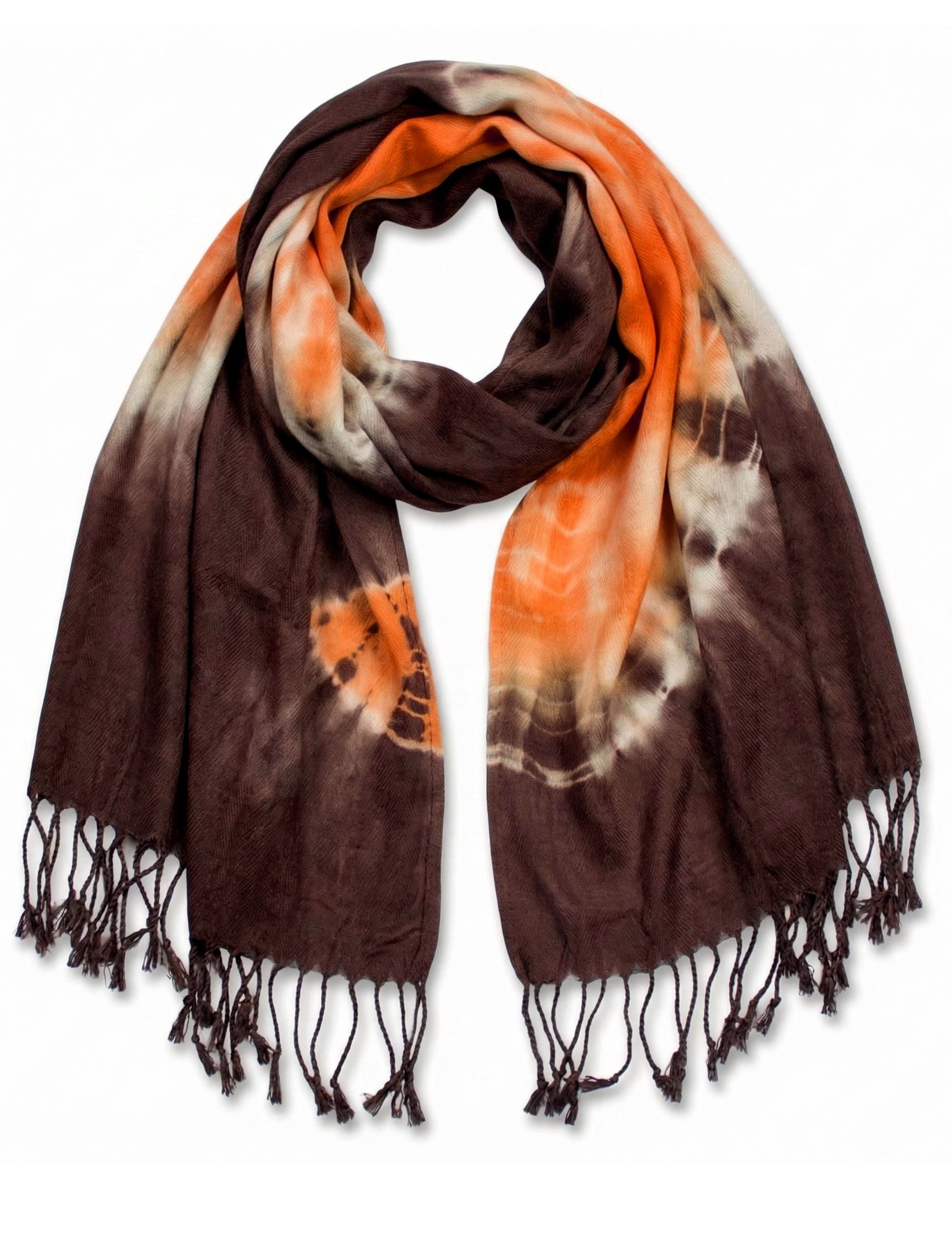 Modeschal Damen Schal Tuch Viskose Halstuch Scarf mit Blumen
