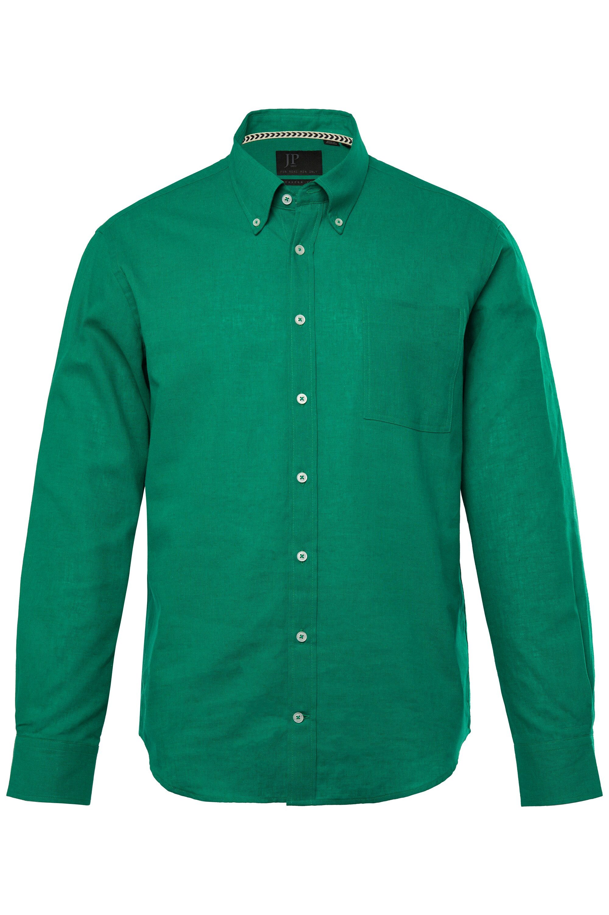 JP1880 Businesshemd Hemd Langarm Leinenmix Buttondown-Kragen günstig online kaufen
