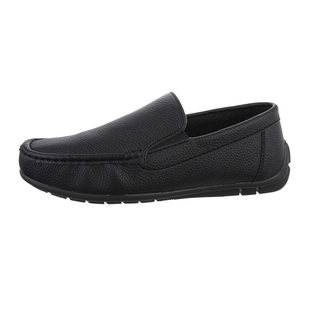 Ital-Design Herren Mokassins Freizeit Slipper (86018927) Flach Slipper in Schwarz