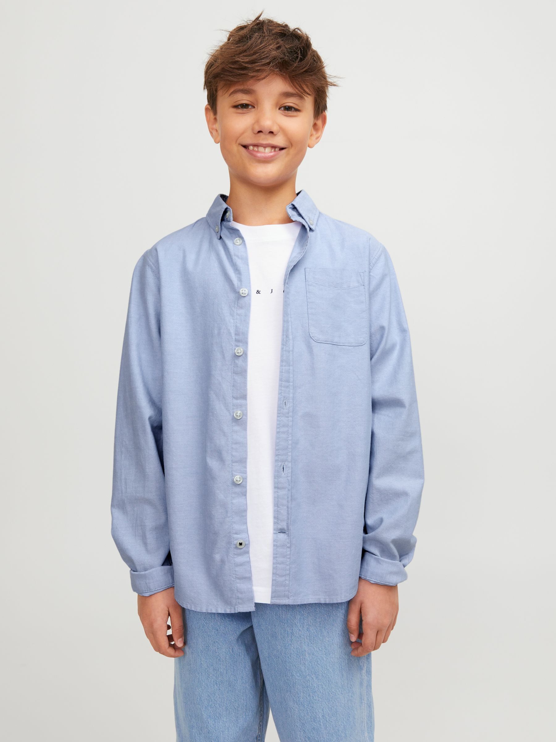 Jack & Jones Junior Langarmhemd JJEOXFORD SHIRT L/S NOOS JNR