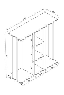 VCM Kleiderschrank Offener begehbarer Kleiderschrank Regal Ralosa (1-St)