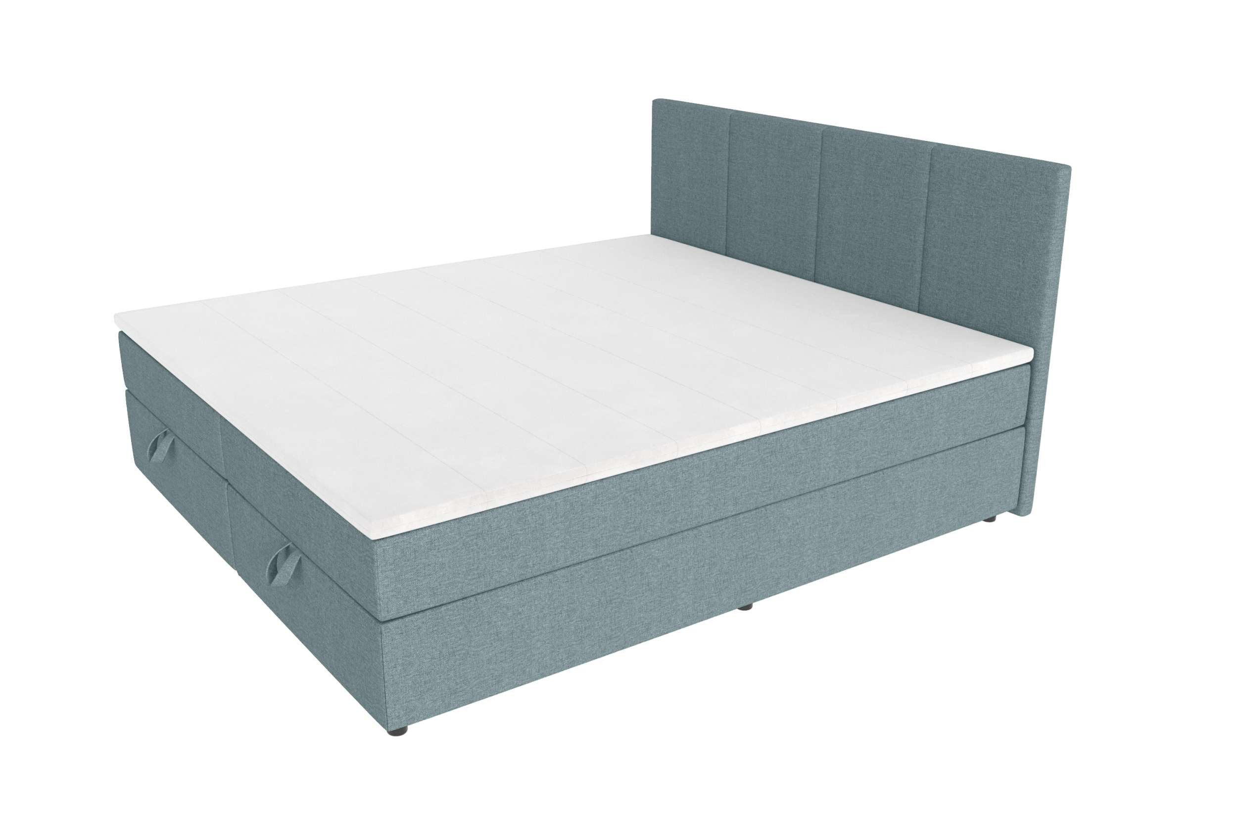 99rooms Boxspringbett Alvaro (Schlafzimmerbett, Bett), 140/160/180x 200 cm, mit Topper, Bonellfederkern, Kopfteil gepolstert