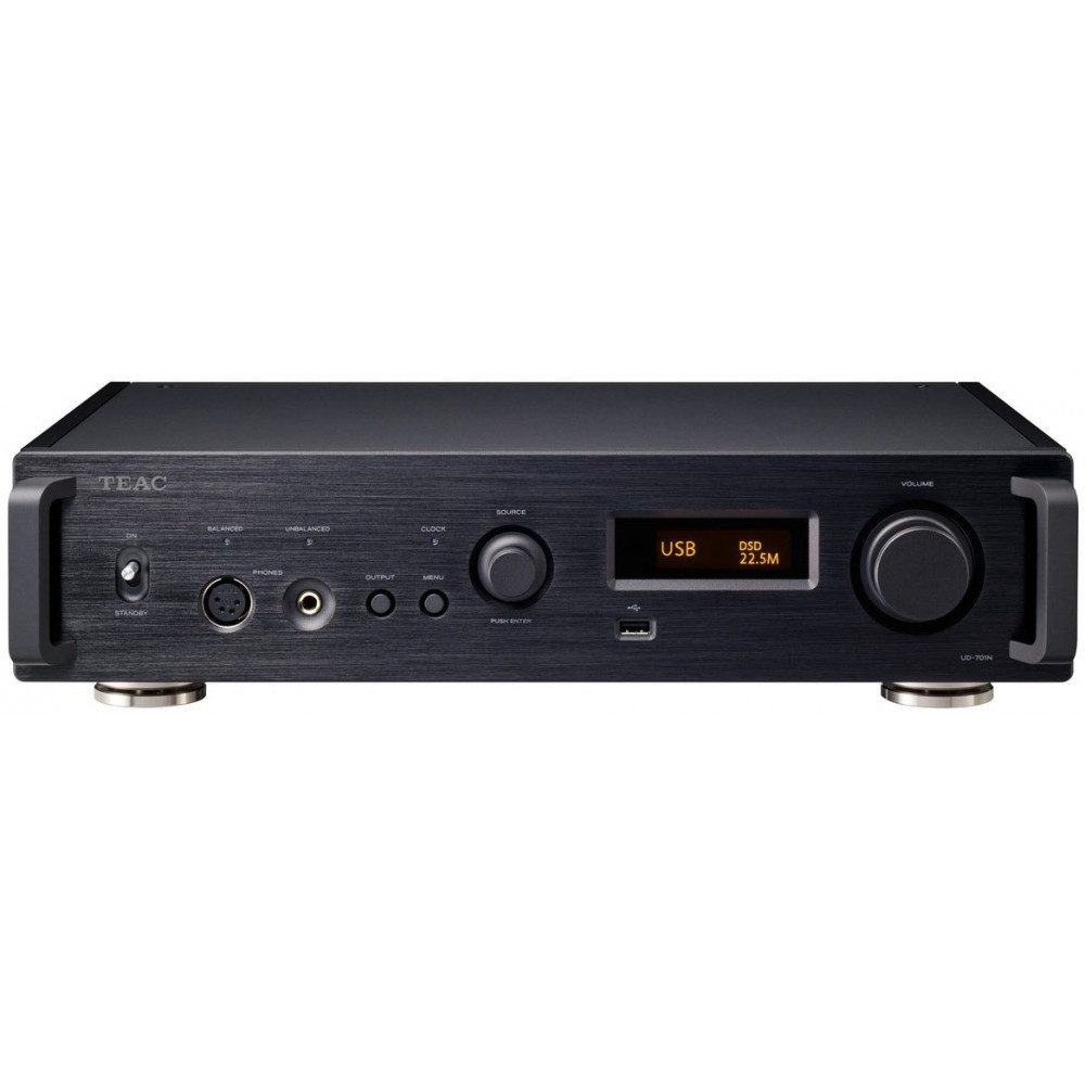Teac UD-701N-B DAC schwarz für hochwertige Audioqualität. Stereo-Receiver
