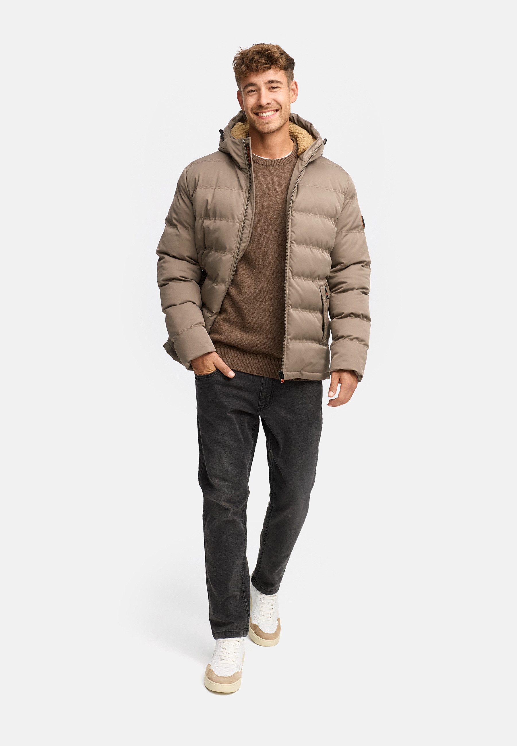 Indicode Steppjacke Herren Nemos Herrenjacke Daunen-Optik