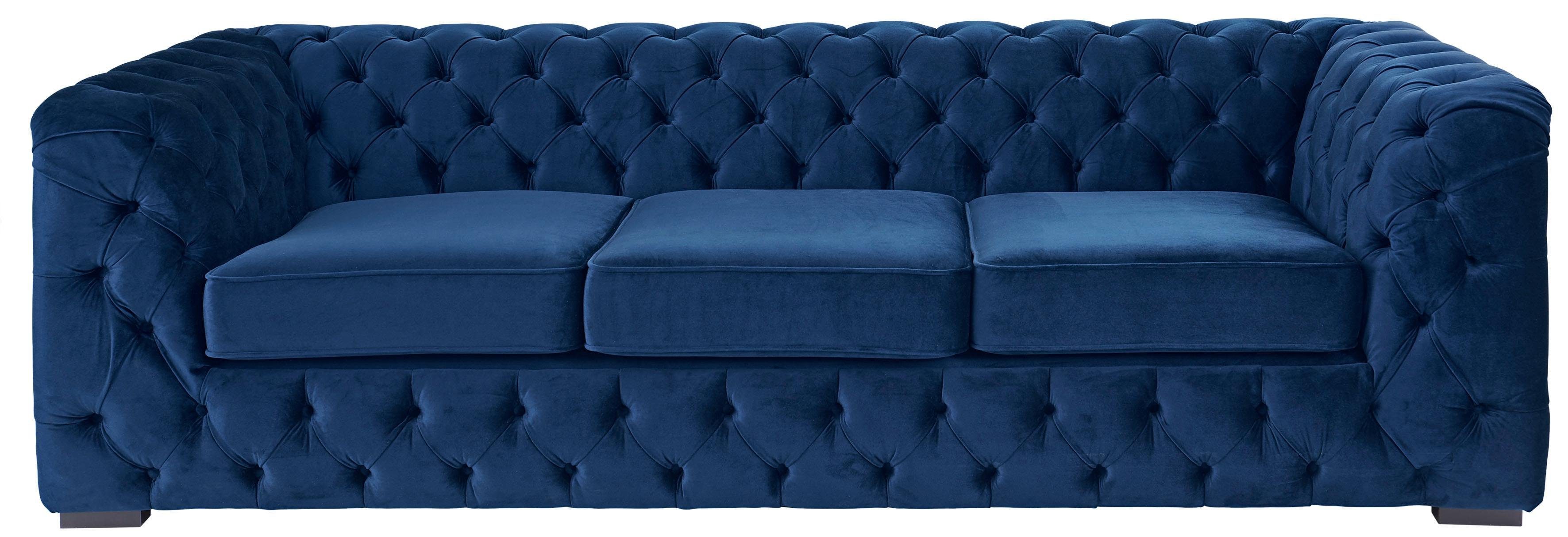 Home affaire Chesterfield-Sofa Kalina, klassische Chesterfield-Knopfheftung günstig online kaufen