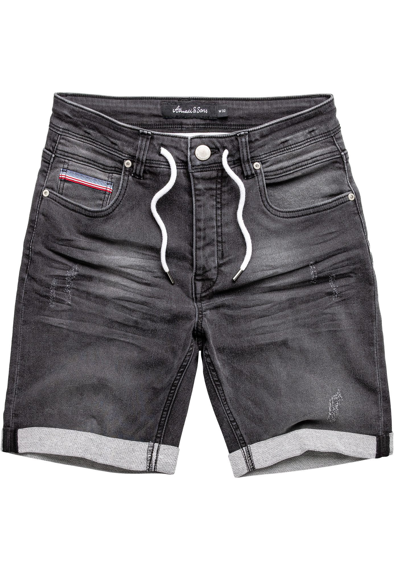 Amaci&Sons Jeansshorts MARKHAM Jeansshorts Herren Bermuda Jeans Short Hose günstig online kaufen