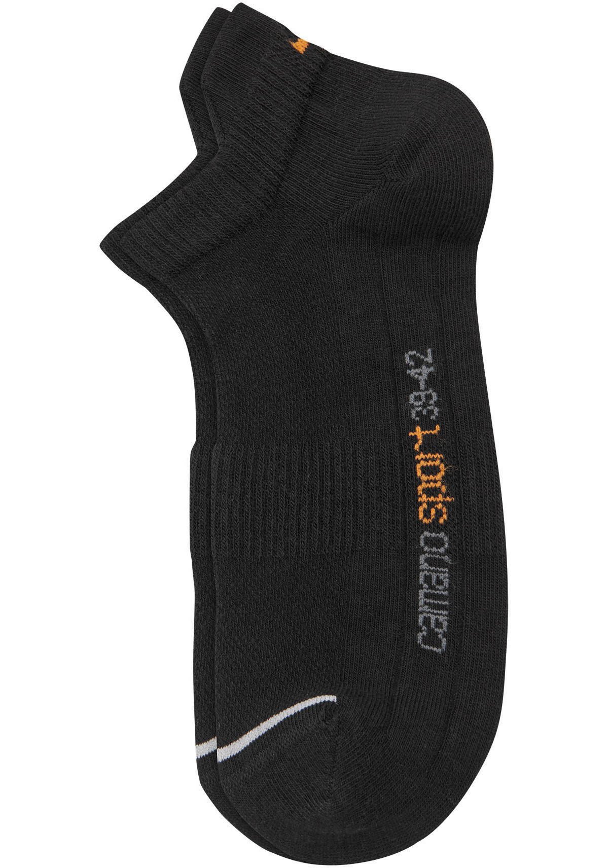 Camano Sneakersocken function (4-Paar) mit Micro-Plüsch an Ferse und Zehen