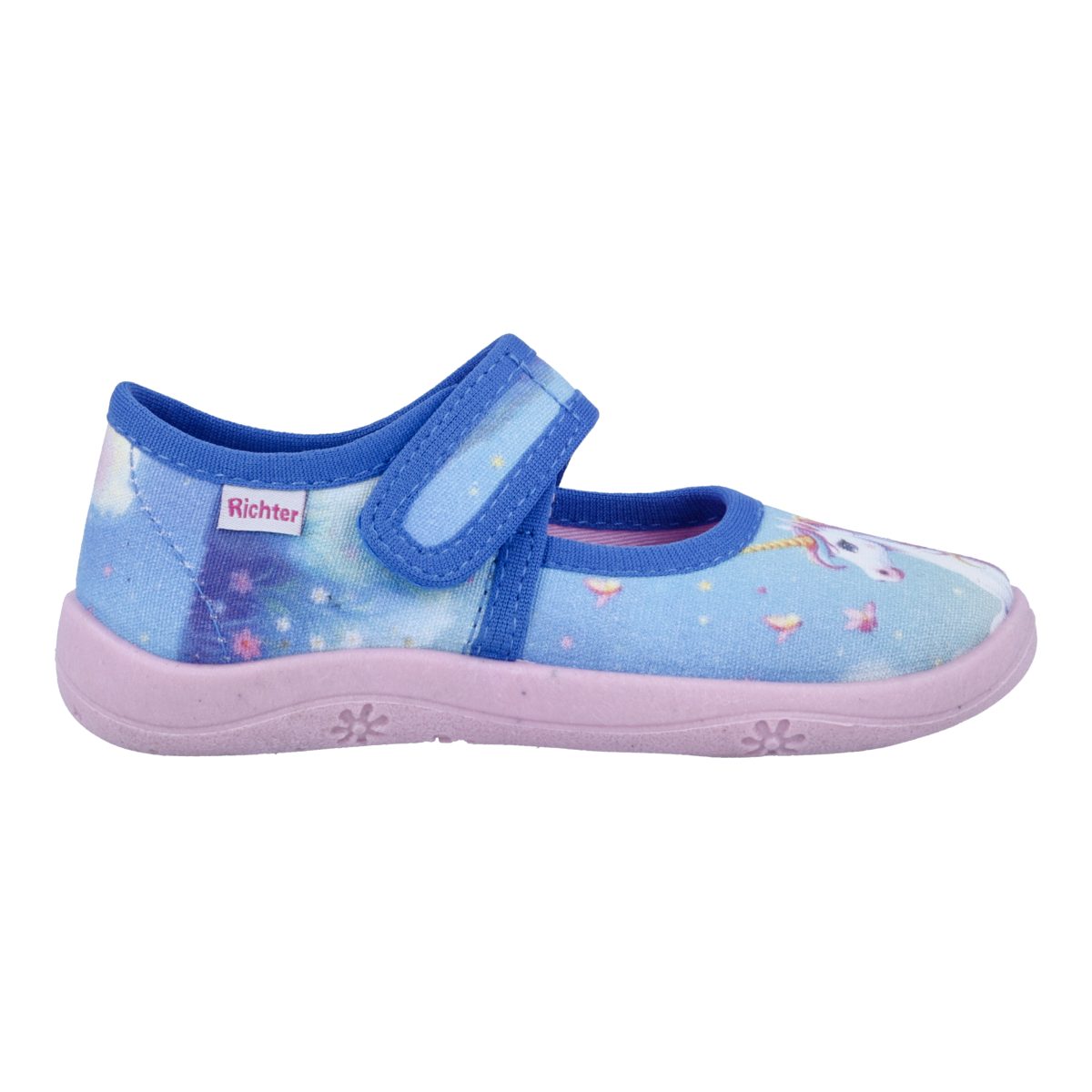 Richter Mia Hausschuh Kinderschuh mit seitlichem Label, Größenschablone zum Download – Bild 5 von 5