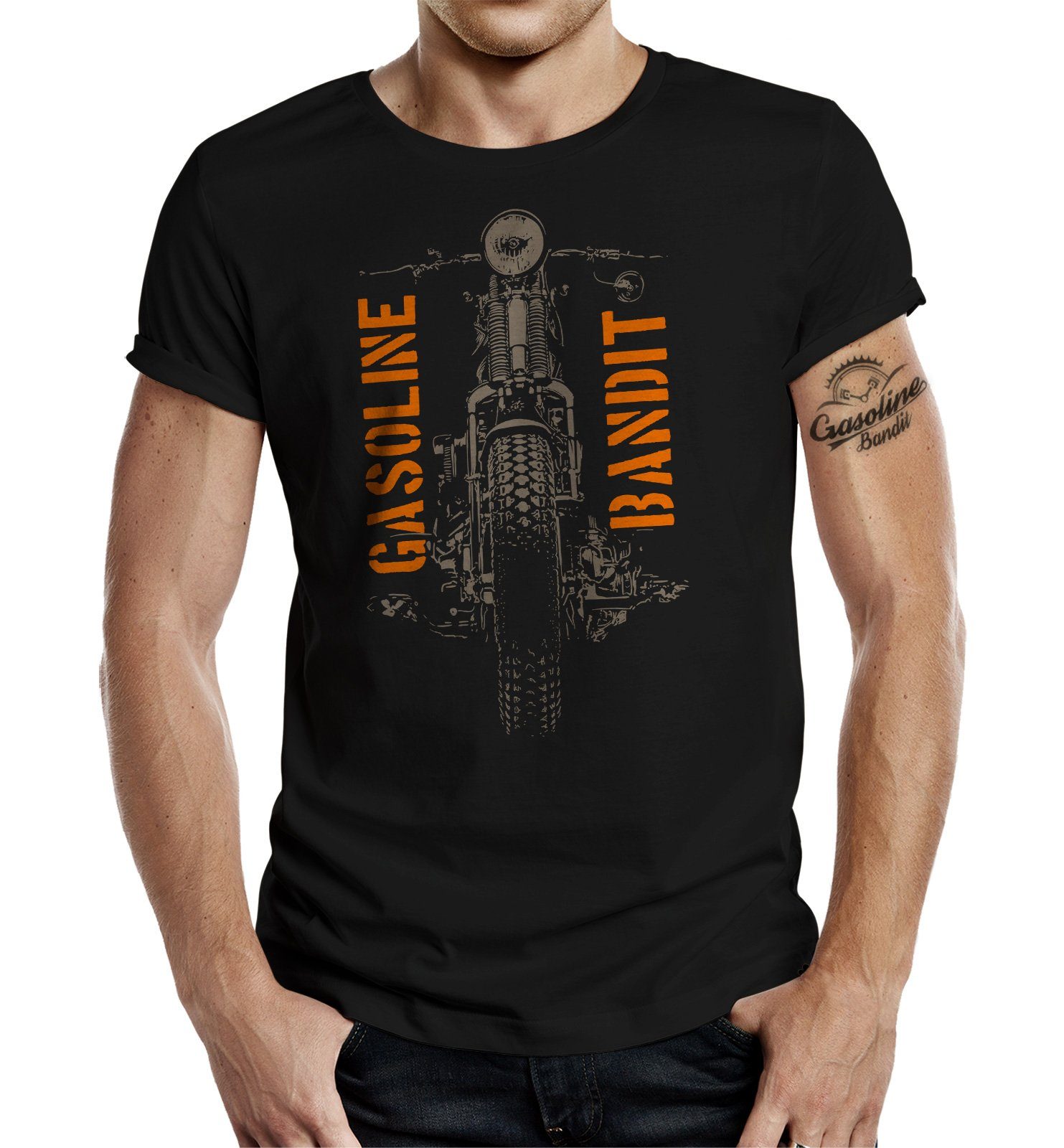 GASOLINE BANDIT® T-Shirt für Biker Racer: Springer