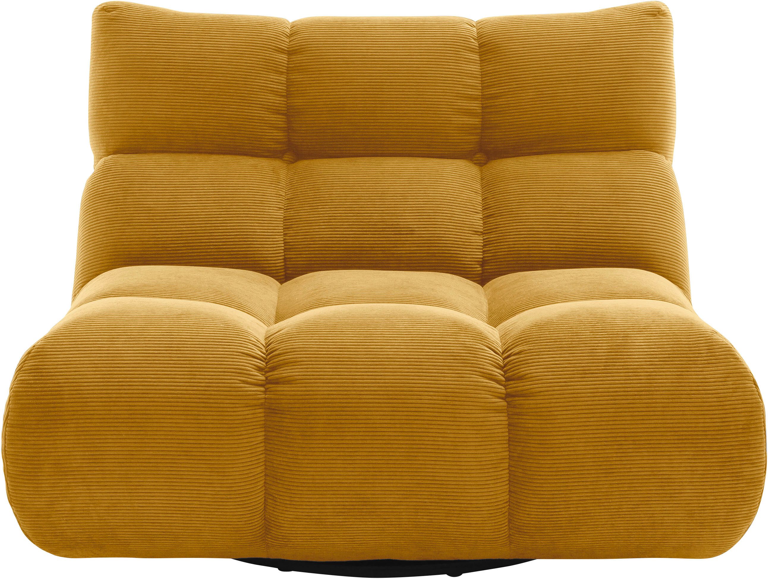 Home affaire 1,5-Sitzer Cozy Bubble, 360° drehbarer Sessel, Breite 107 cm, mit eleganter Steppung, Rundumbezug & weicher Polsterung