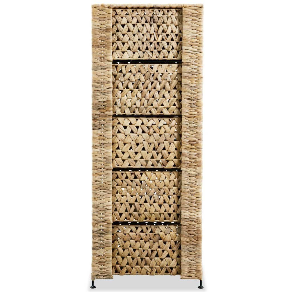 vidaXL Fächerschrank Lagereinheit mit (1-St) Körben 100 cm 47 x 6 37 x Wasserhyazinthe