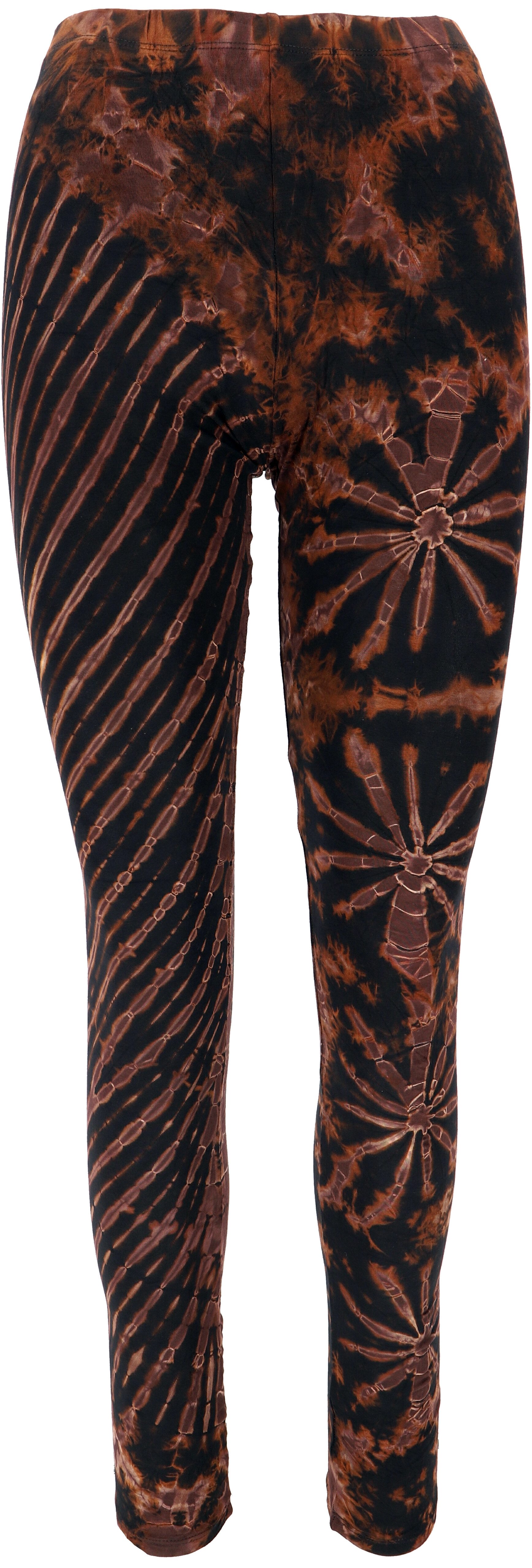 Guru-Shop Hose & Shorts Unikat Batik Damen Leggings, Stretch Hose für.. alternative Bekleidung
