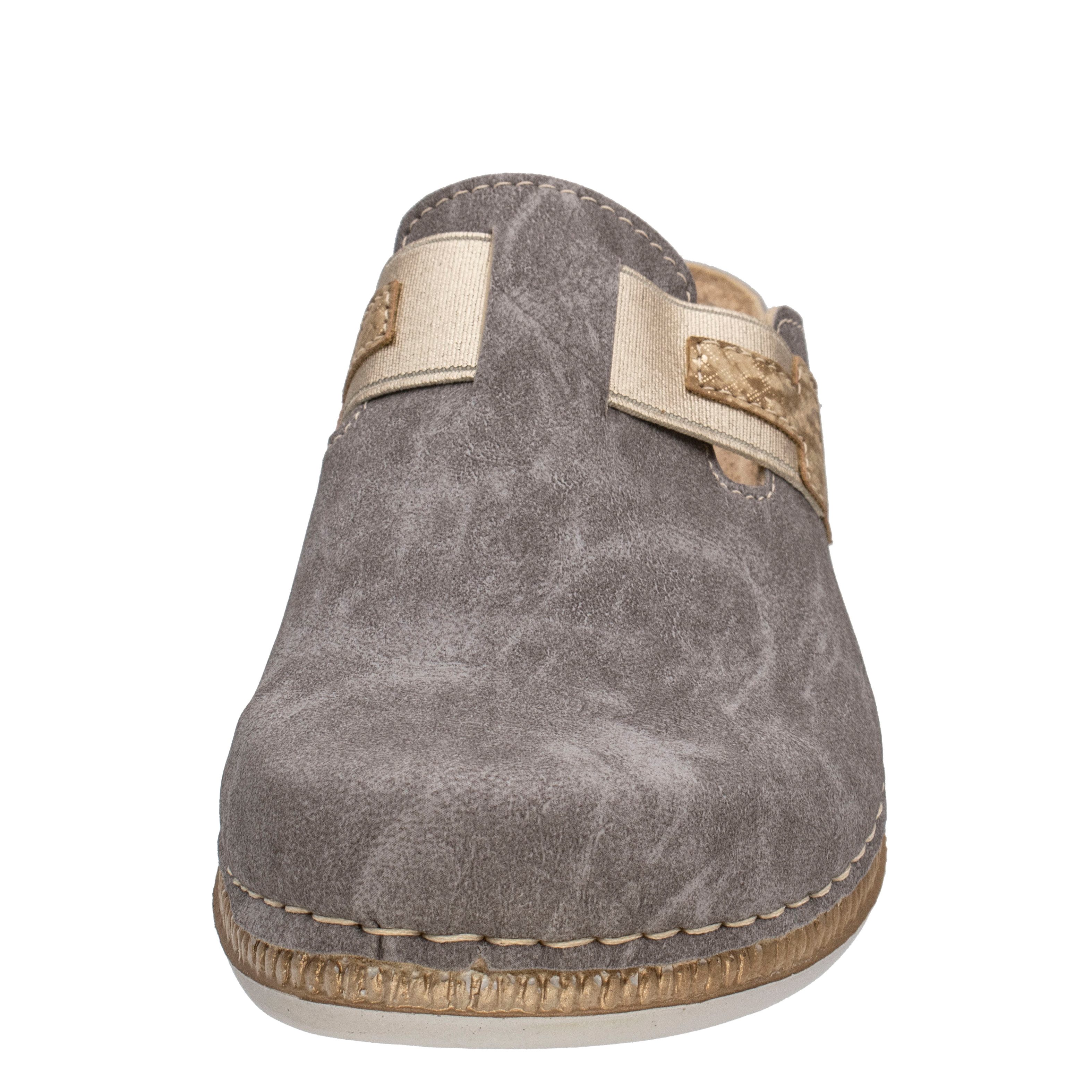 Fischer-Markenschuh Steffi Pantolette aus Vegano (Lederimitat), mit Fleecefutter, gepolstertes Fußbett – Bild 4 von 5
