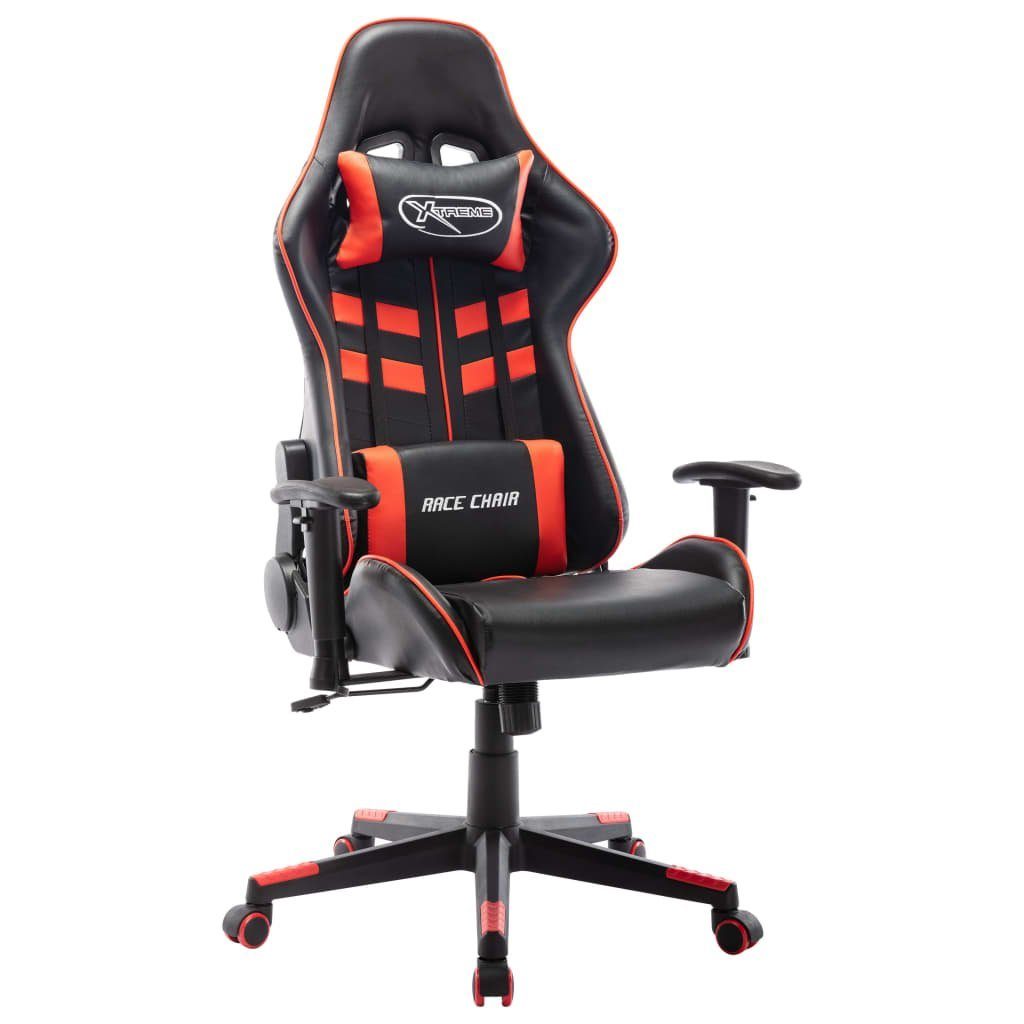 furnicato Gaming-Stuhl (1 Rot Schwarz Kunstleder St) und