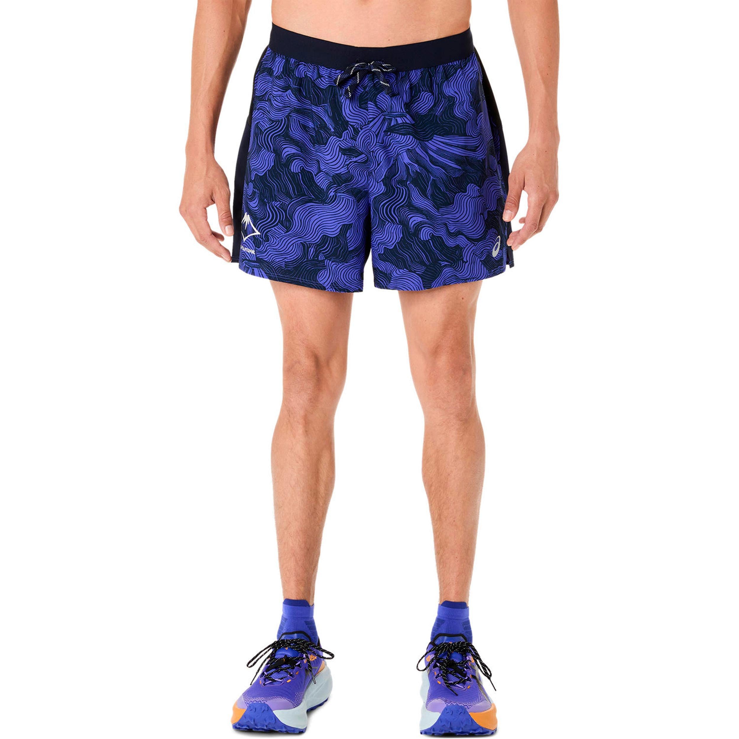 Asics Laufshorts Fujitrail AOP 5in