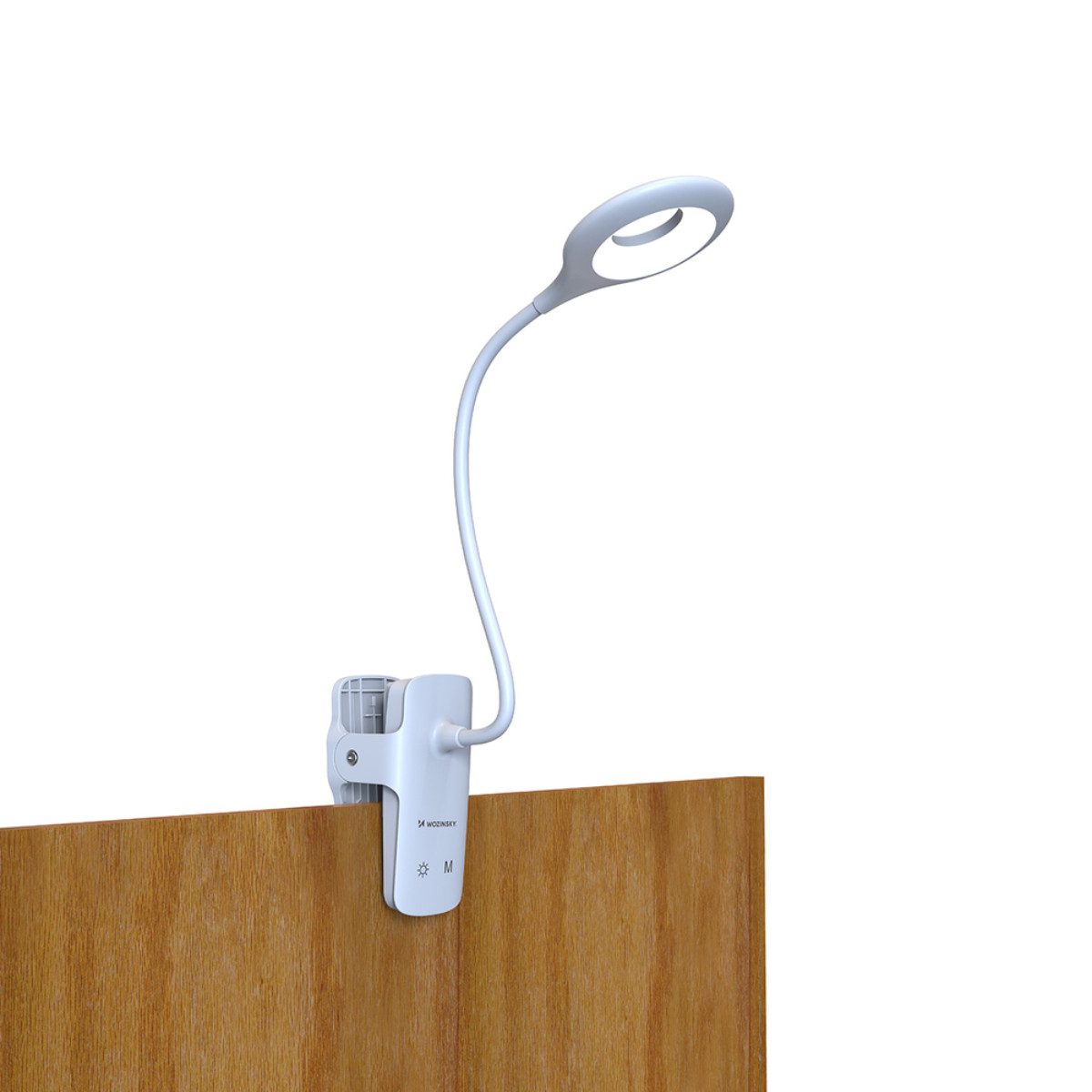 Wozinsky LED Leselampe WLBK, LED, Neutralweiß, Kaltweiß, Warmweiß, Kabellose LED Leselampe mit Clip und 5 Lichtmodi