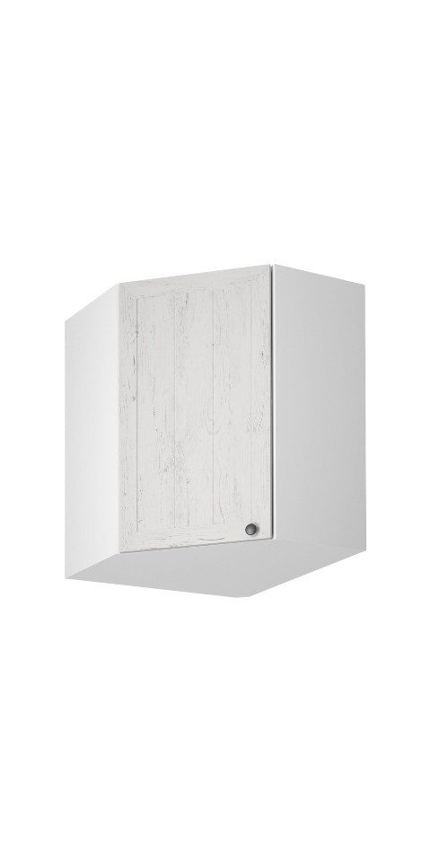 ROYAL24_MARKT Eckhängeschrank - Provence Küchenoberschrank Ecke 60 cm (Packung, 1-St., Serie Provence – G60N) Platzsparend – Elegant – Hochwertig – Modern