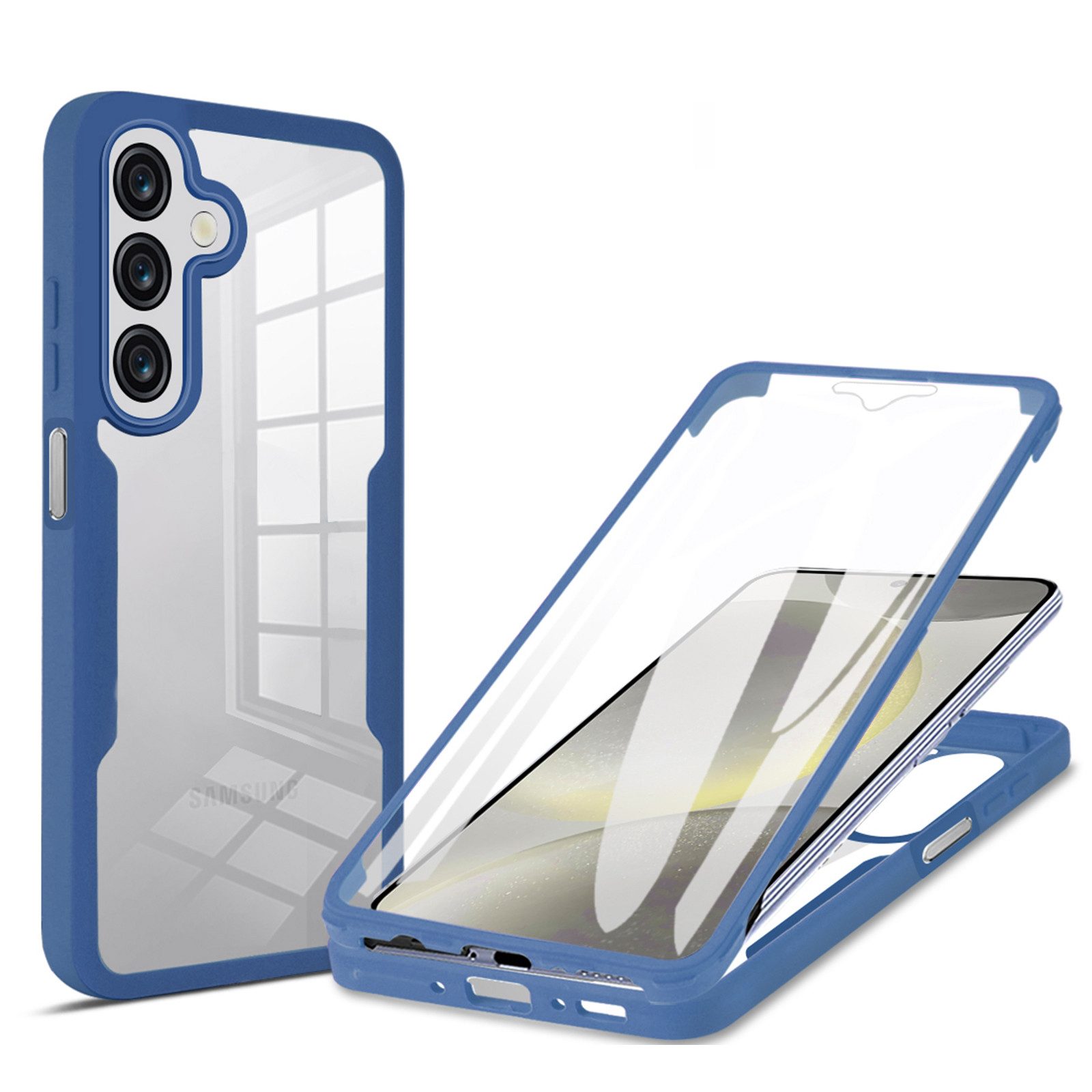 betterfon Handyhülle für Samsung Galaxy A26 2-teiliges 360° TPU Schutzcase, Rundumschutz mit integrierter Displayabdeckung und klarer Sicht