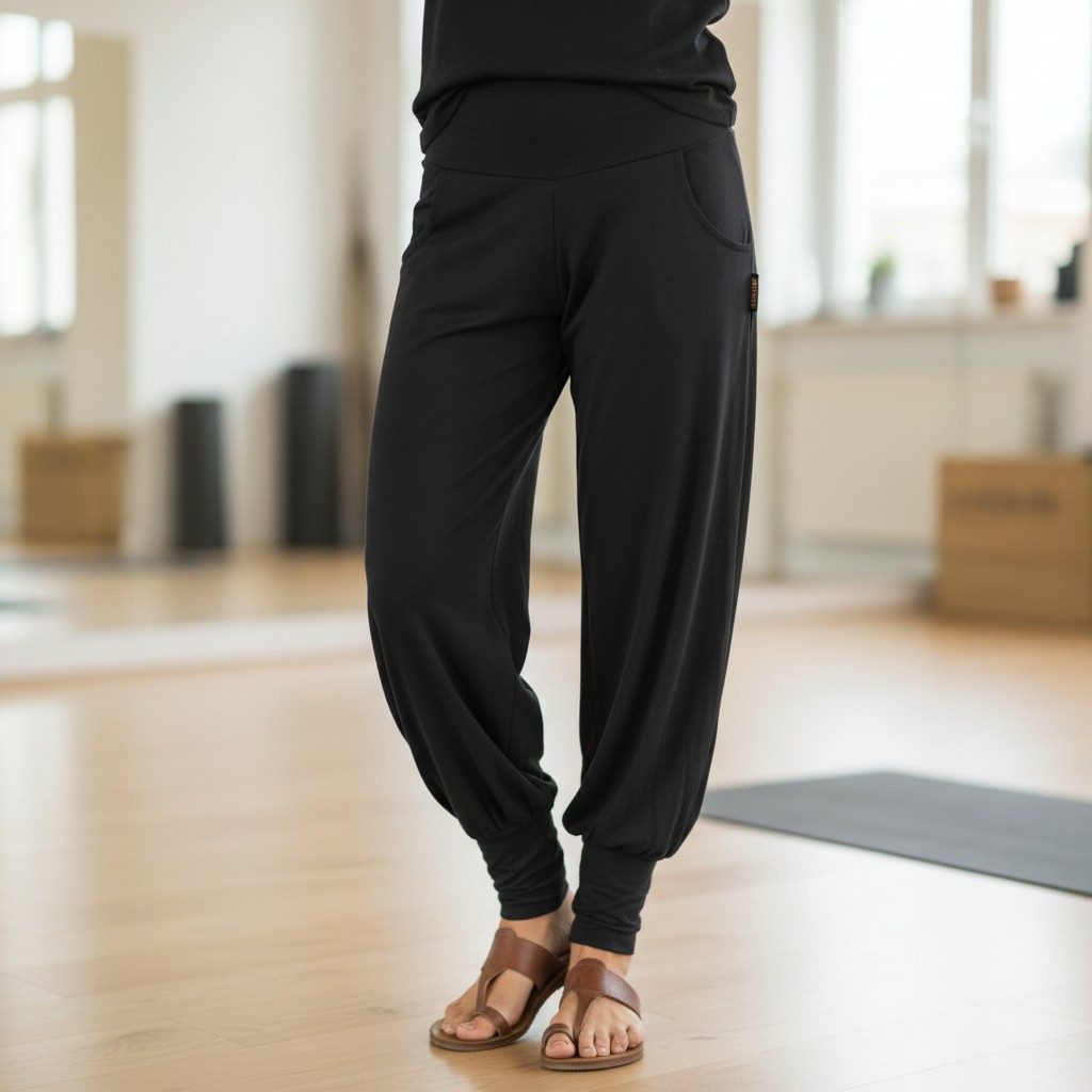 Guru-Shop Relaxhose Yogahose mit langen Beinbündchen, Hose in.. alternative günstig online kaufen