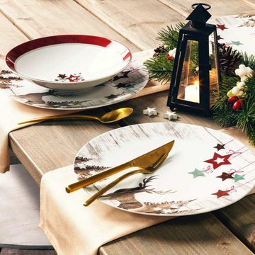 Seltmann Weiden Tasse Life Christmas Weihnachtsgeschirr, Porzellan, 0,37 L