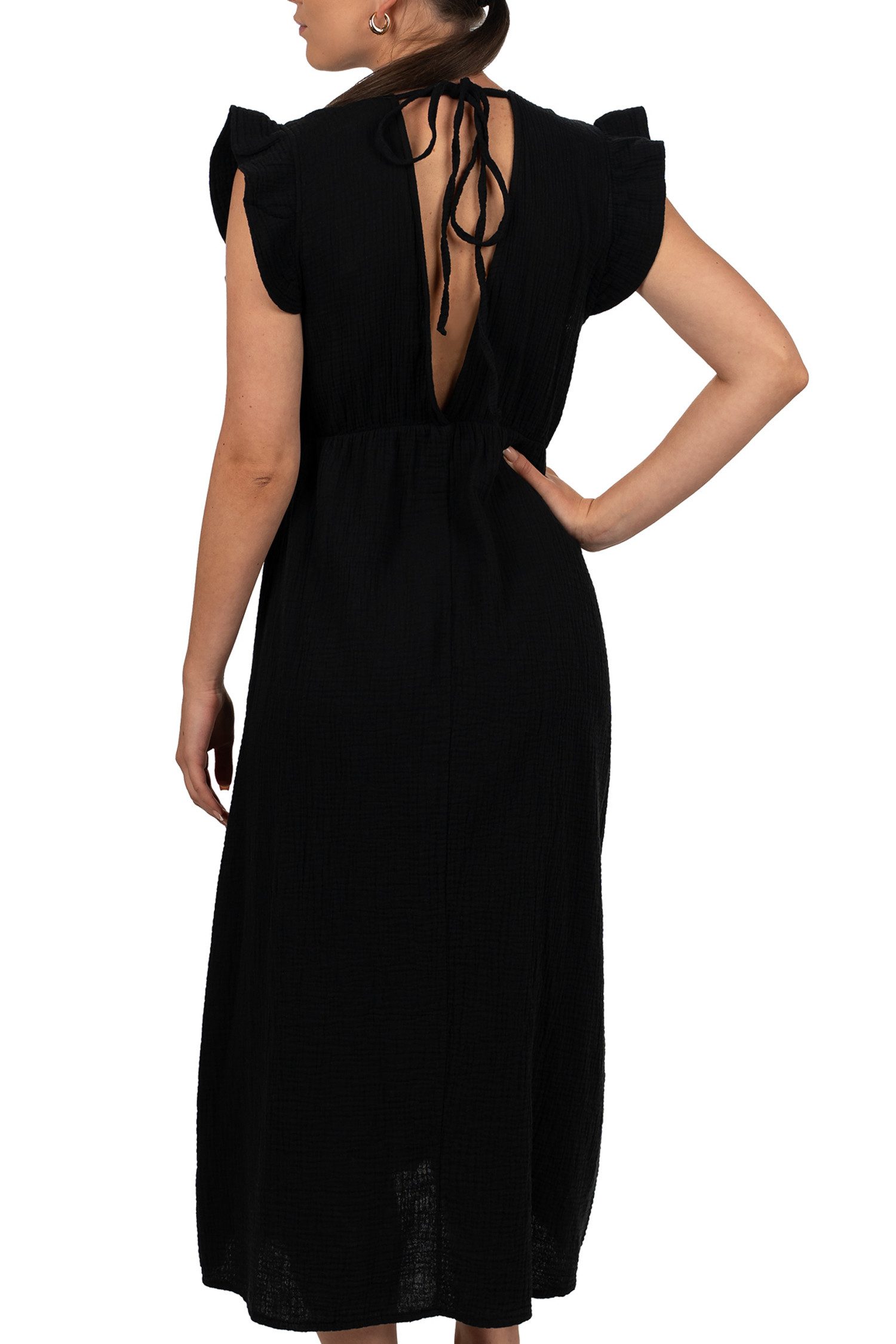 Reichstadt Sommerkleid Reichstadt Damen Musselin Sommerkleid 25RSW076 Tiefe günstig online kaufen