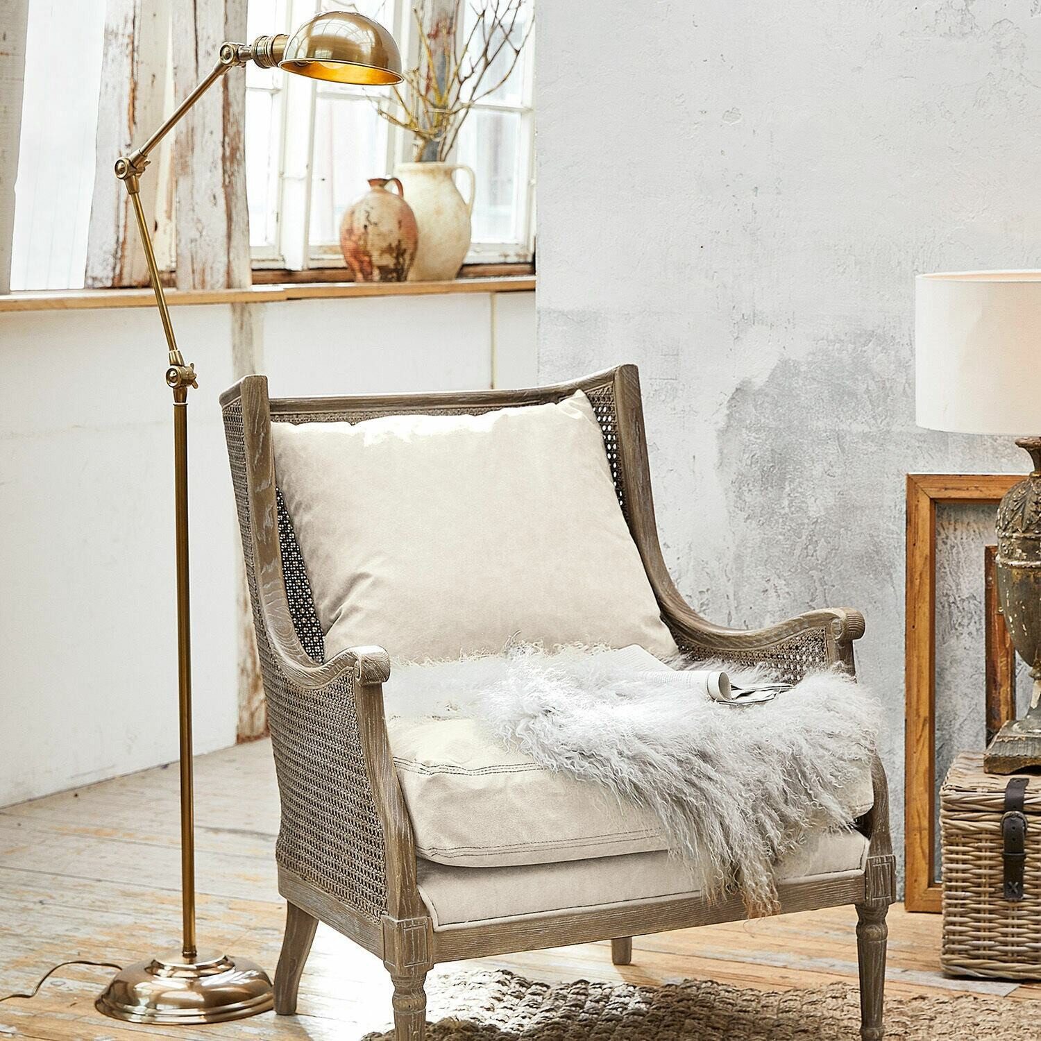 Mirabeau Stehlampe Stehlampe Tulsa messing