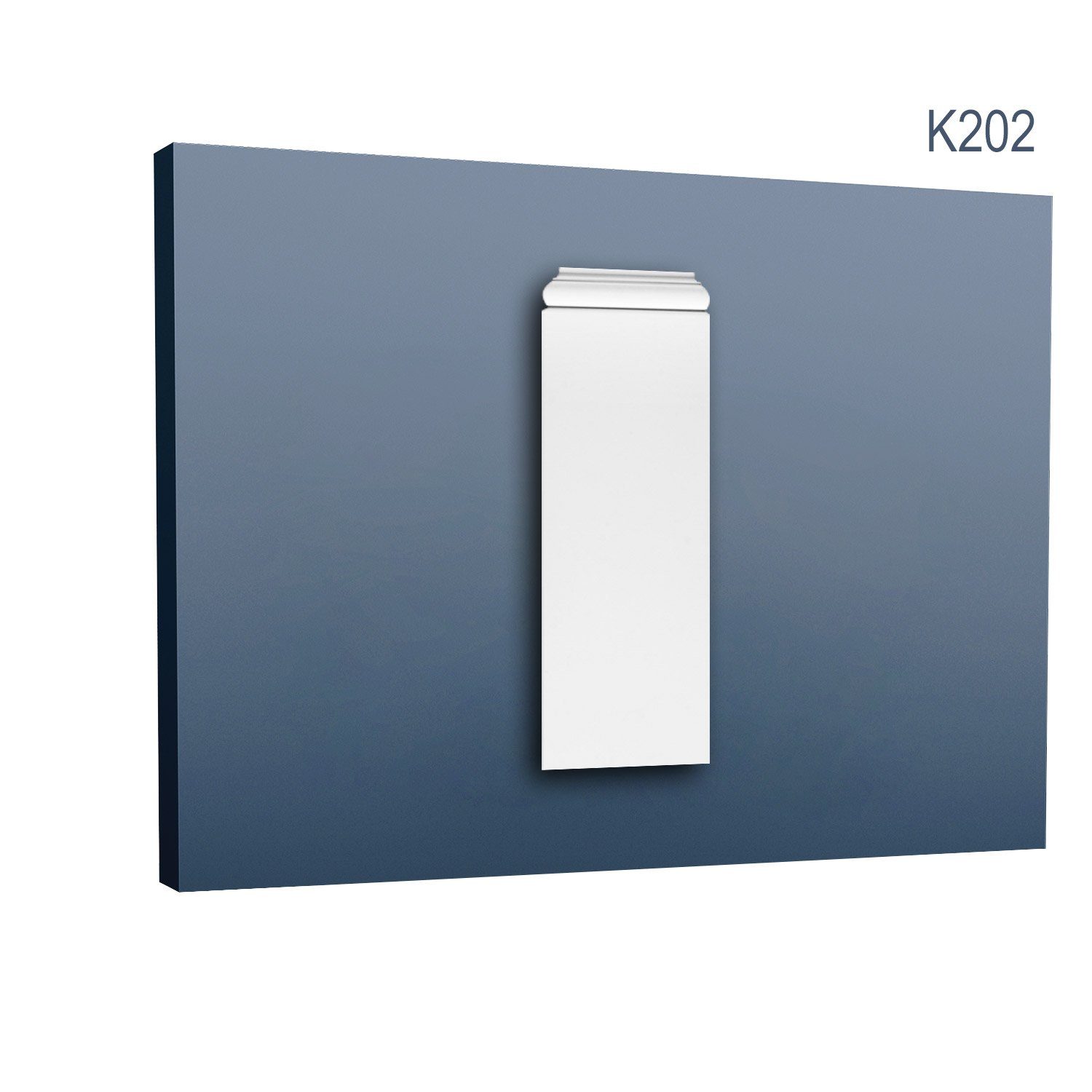 Orac Decor Wanddekoobjekt K202 Stuck Pilaster Sockel Wand-Dekor-Element leicht & stabil (Pilaster Sockel, 1 St., Pilaster, Zierelement, Wanddekor, Schmuckelement), weiß, vorgrundiert, Stil: Zeitlos / Klassisch