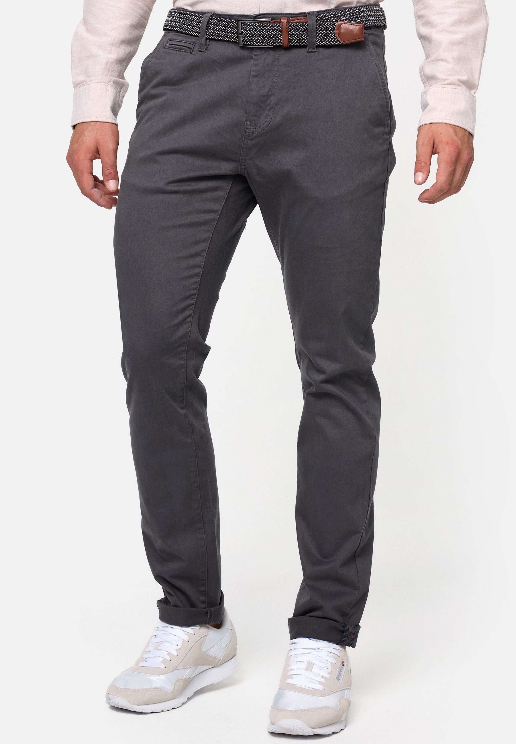 Indicode Chinohose Eary Dk Grey