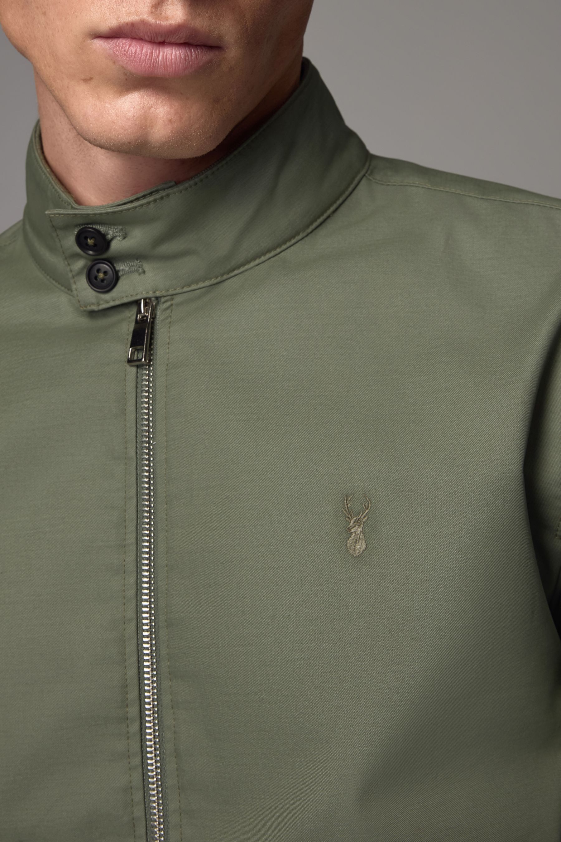 Next Blouson Wasserabweisende Harrington-Jacke mit Karofutter (1-St)