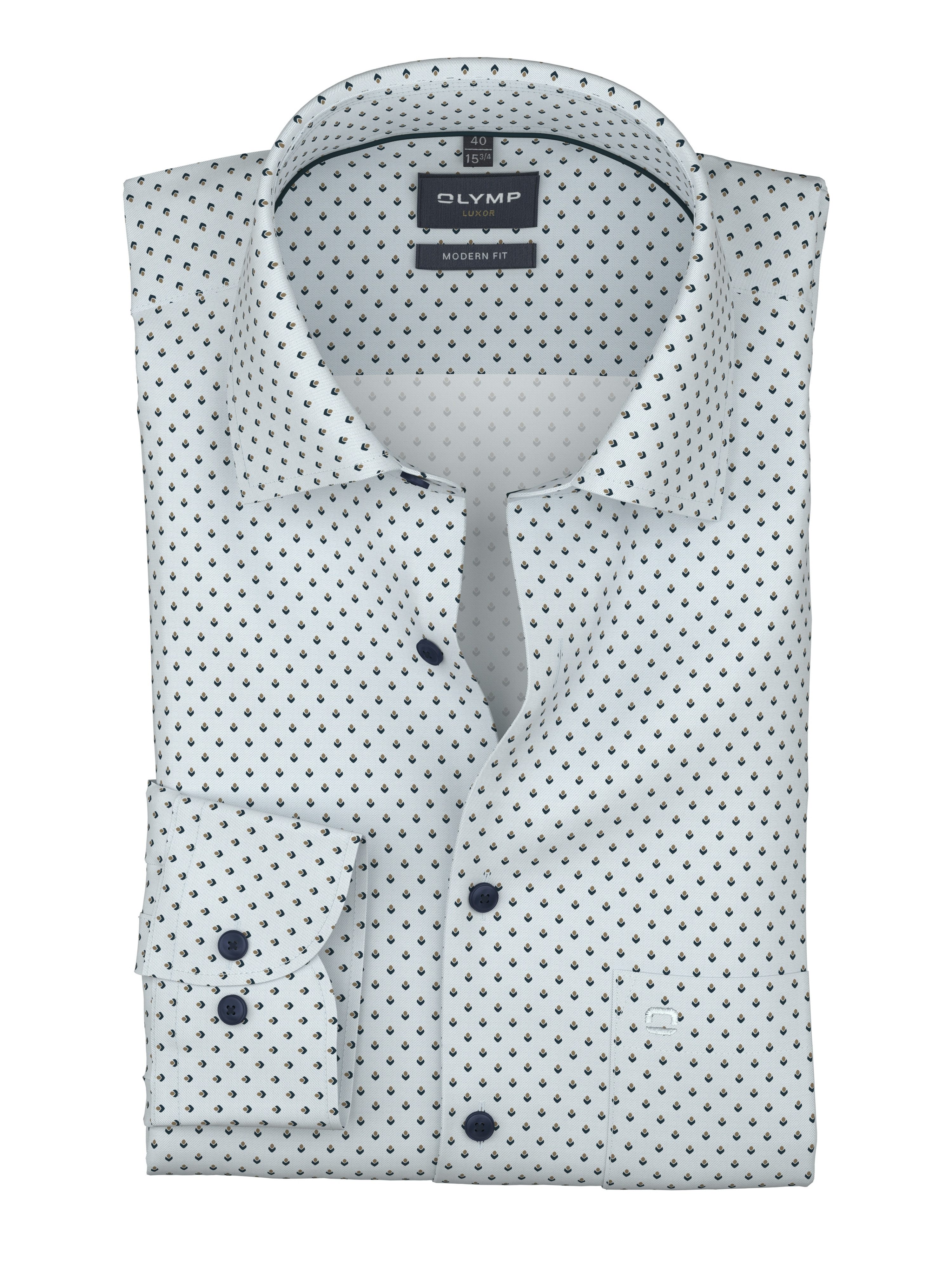OLYMP Langarmhemd Luxor Businesshemd, comfort fit, New Kentkragen