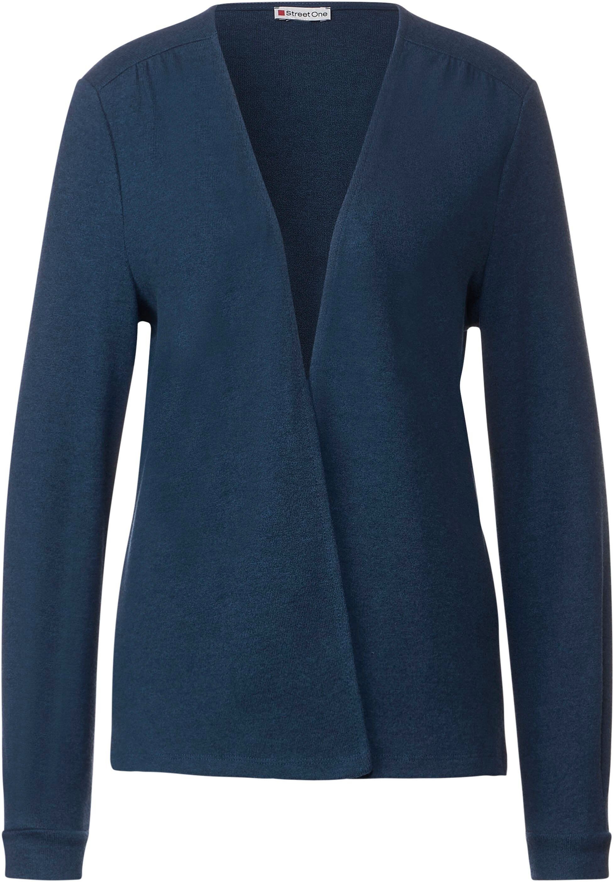 QR new blue Shirtjacke ONE STREET atlantic Style im Jacy Shirtjacke LTD offenen Design