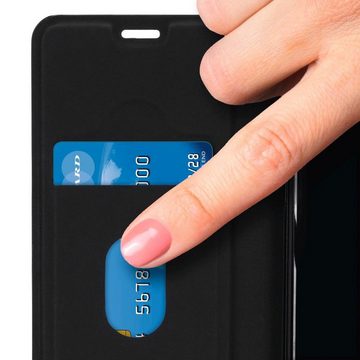 Hama Smartphone-Hülle Booklet für Apple iPhone 11, Kunstleder, Wireless Charging kompatibel, Standfunktion und Einsteckfach mit Fingeröffnung