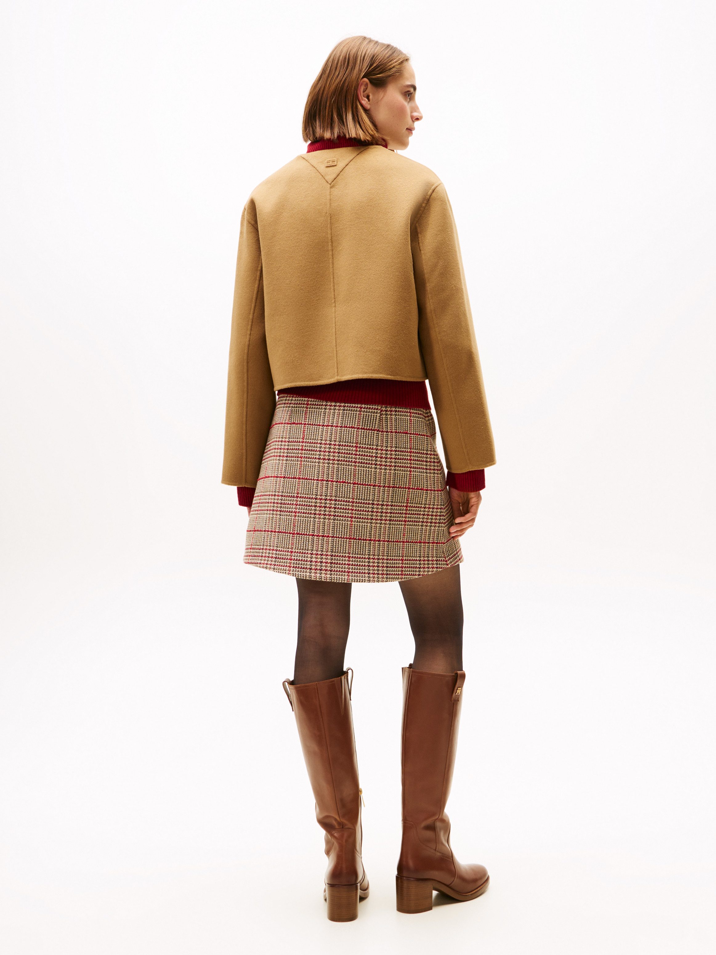 Tommy Hilfiger Kurzjacke DF WOOL BLEND REG LADY JACKET mit Wolle – Bild 5 von 5