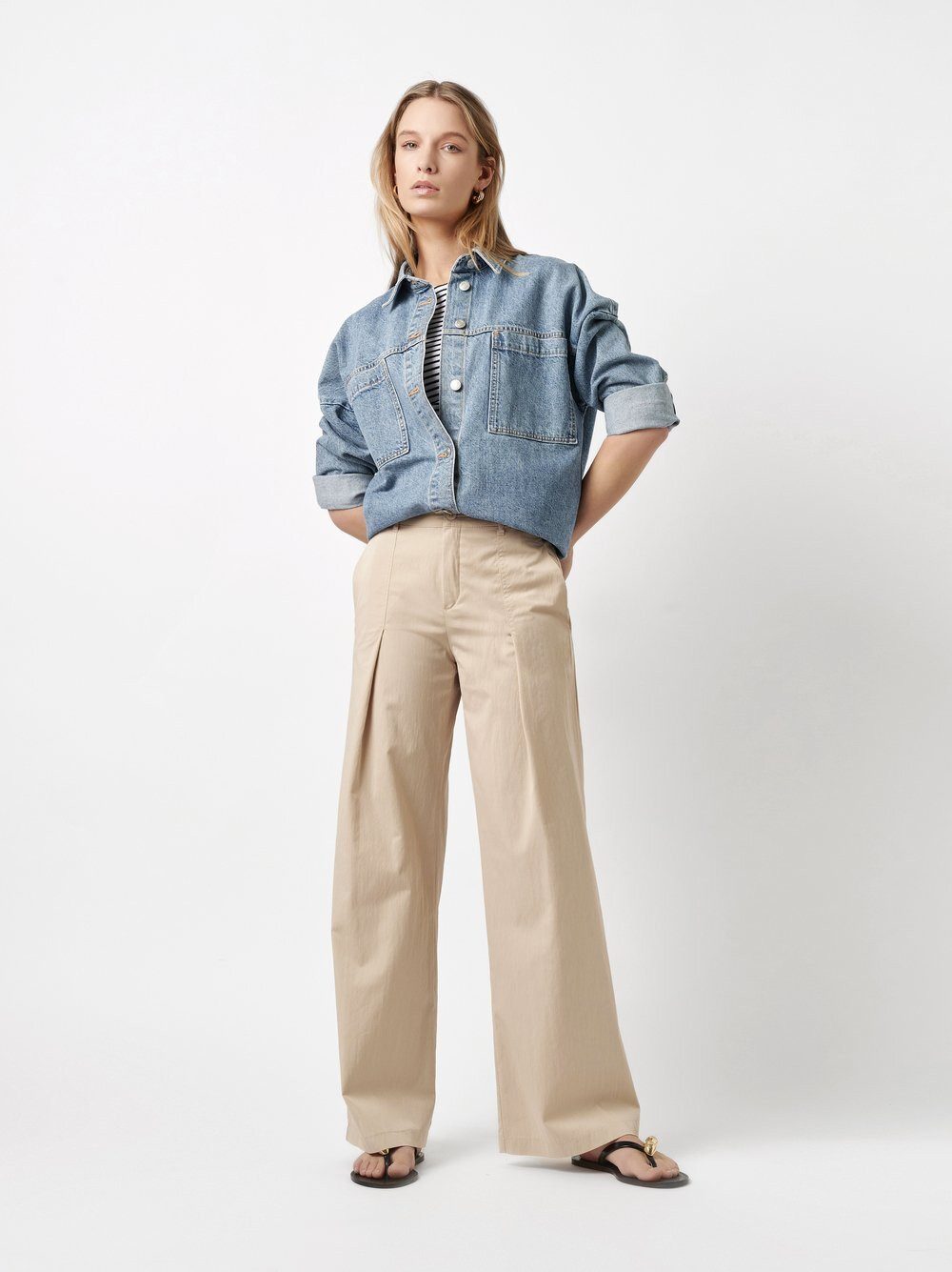 ROSNER Culotte Mara_355 mit Bundfalten günstig online kaufen
