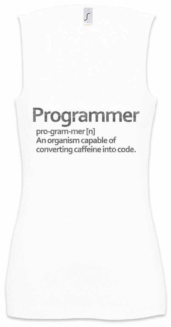 Tanktop Programmer Ärmelloses Damen T-Shirt Admin Informatiker Informatik