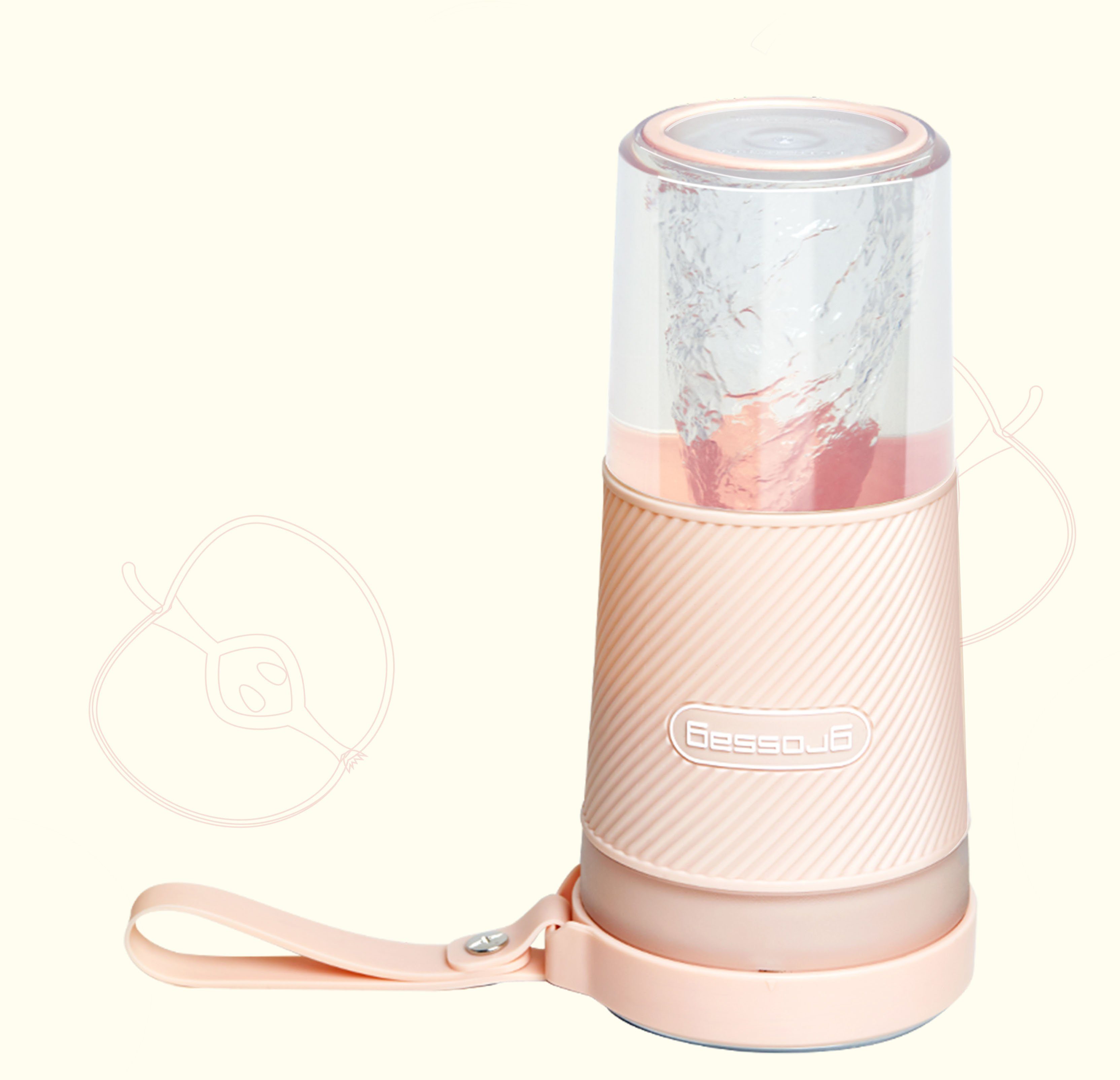 W Akku-Smoothie-Maker - MX 67 10.02 1378, Rosa grossag to-go