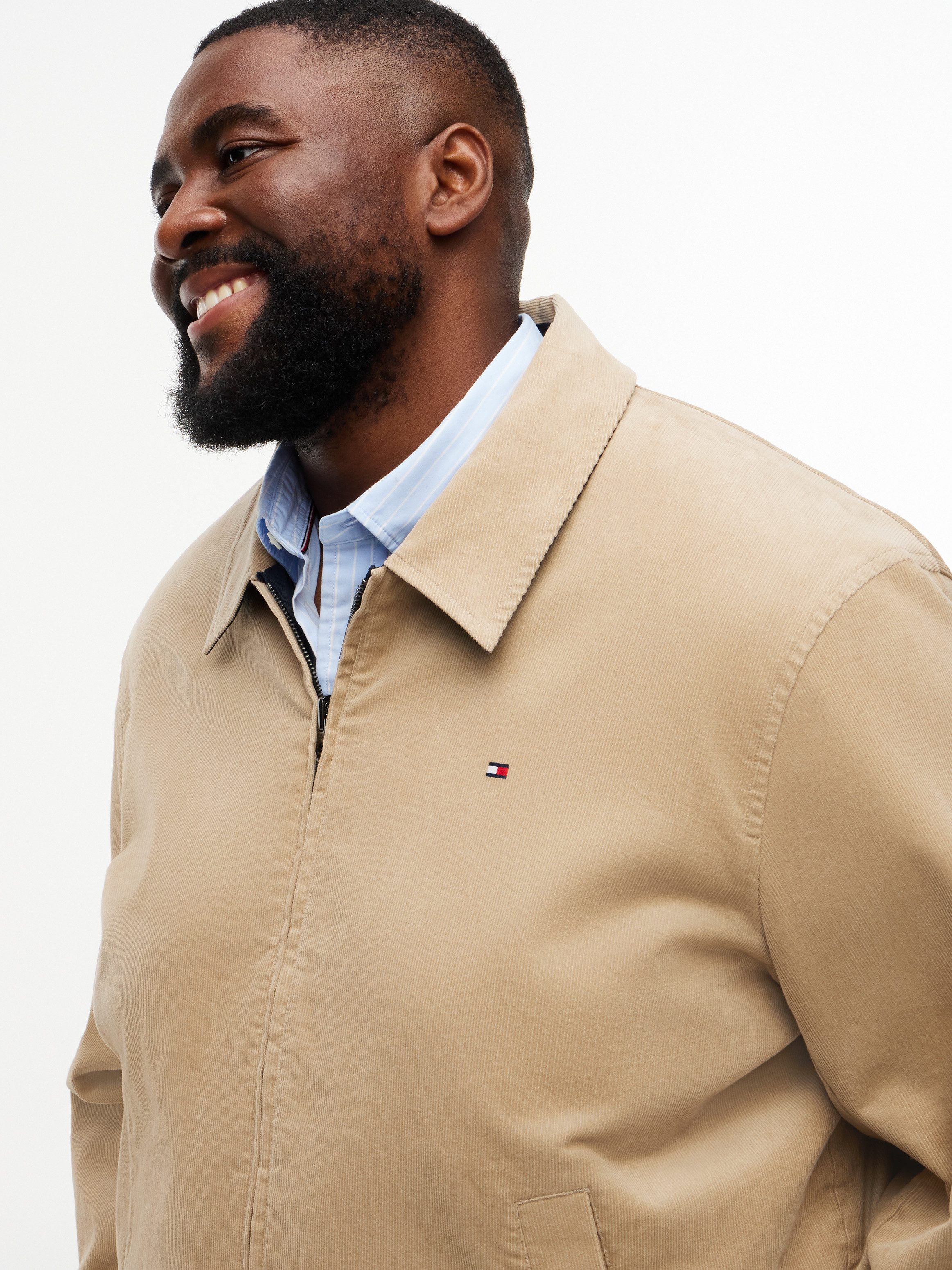Tommy Hilfiger Big & Tall Wendejacke BT-REVERSIBLE CORDUROY IVY Große Größen, elastischer Bund