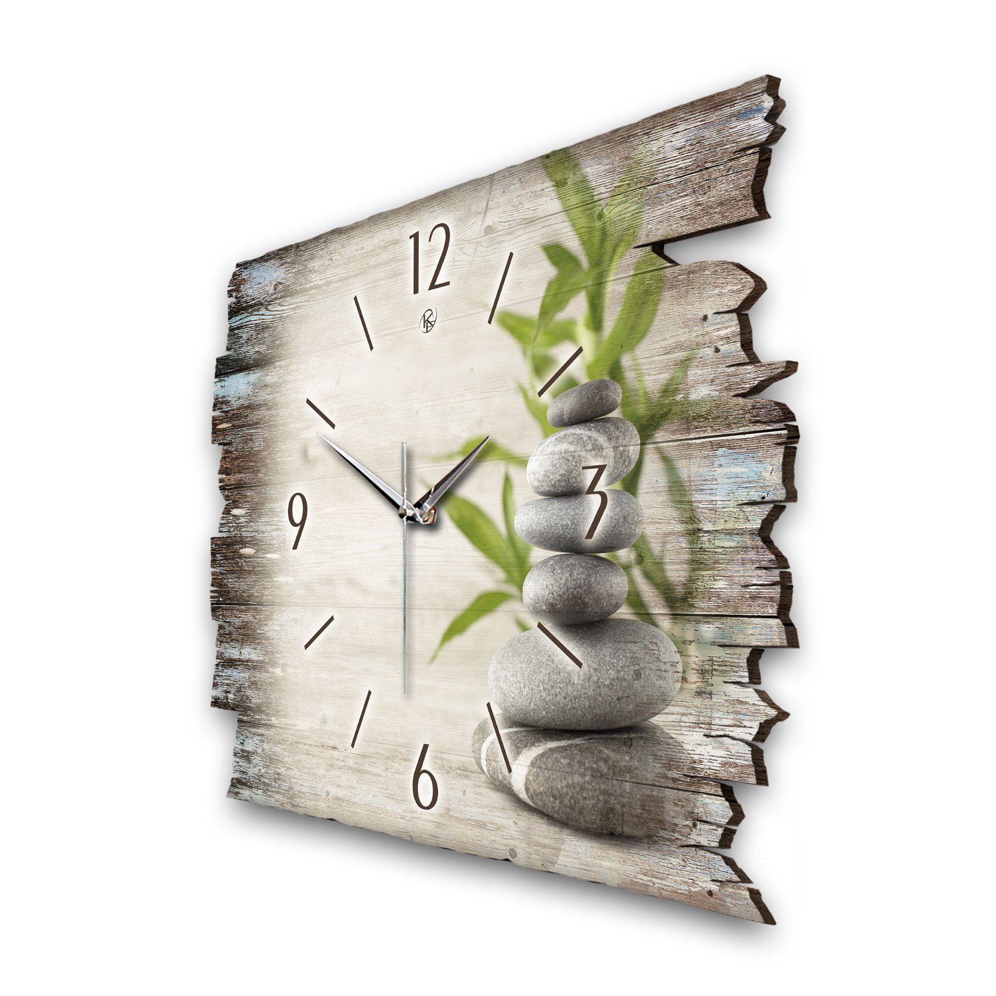 Kreative Feder Wanduhr Design-Wanduhr „Bambus“ aus günstig online kaufen