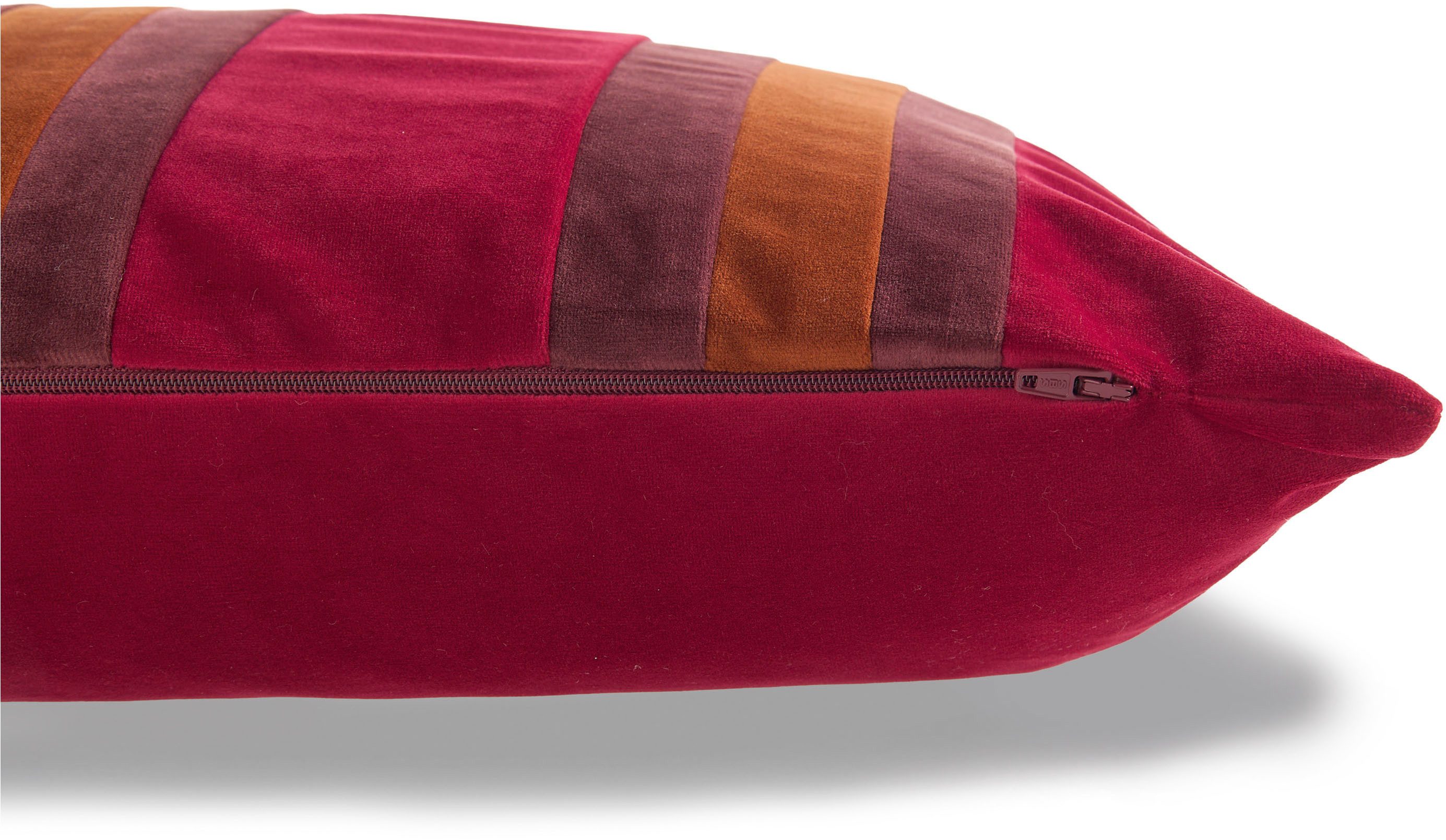 TOM TAILOR HOME Dekokissen Velvet Stripe, aus weichem Velvet
