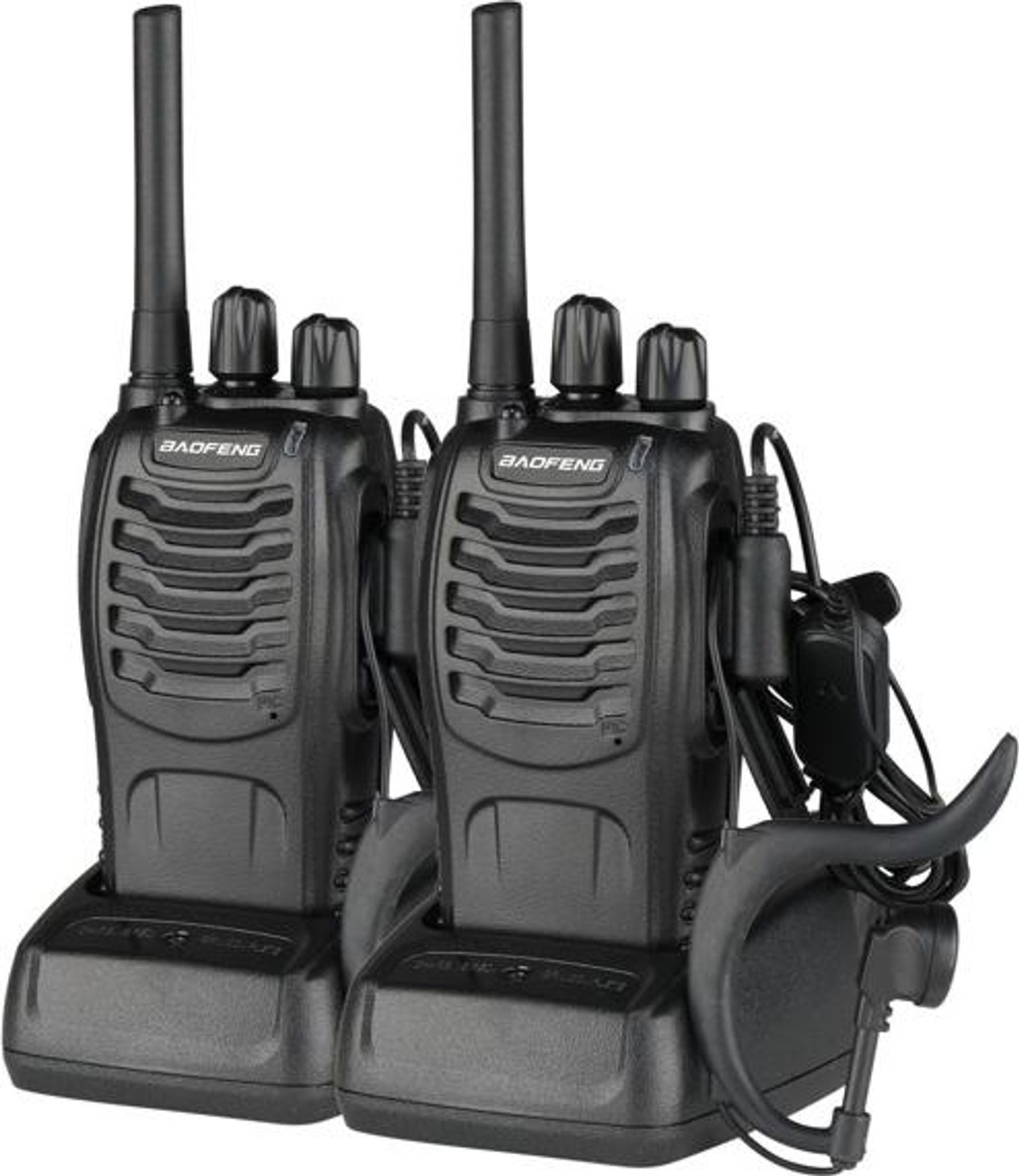 FELIXLEO Walkie Talkie BF-88E Funkgerät 1500mAh USB Standby Walkie Talkie EU Schwarz, (1-St)