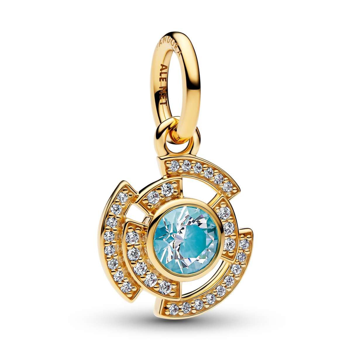Pandora Runder Anhänger 764216C01, Marvel Iron Man Arc-Reaktor Goldfarben