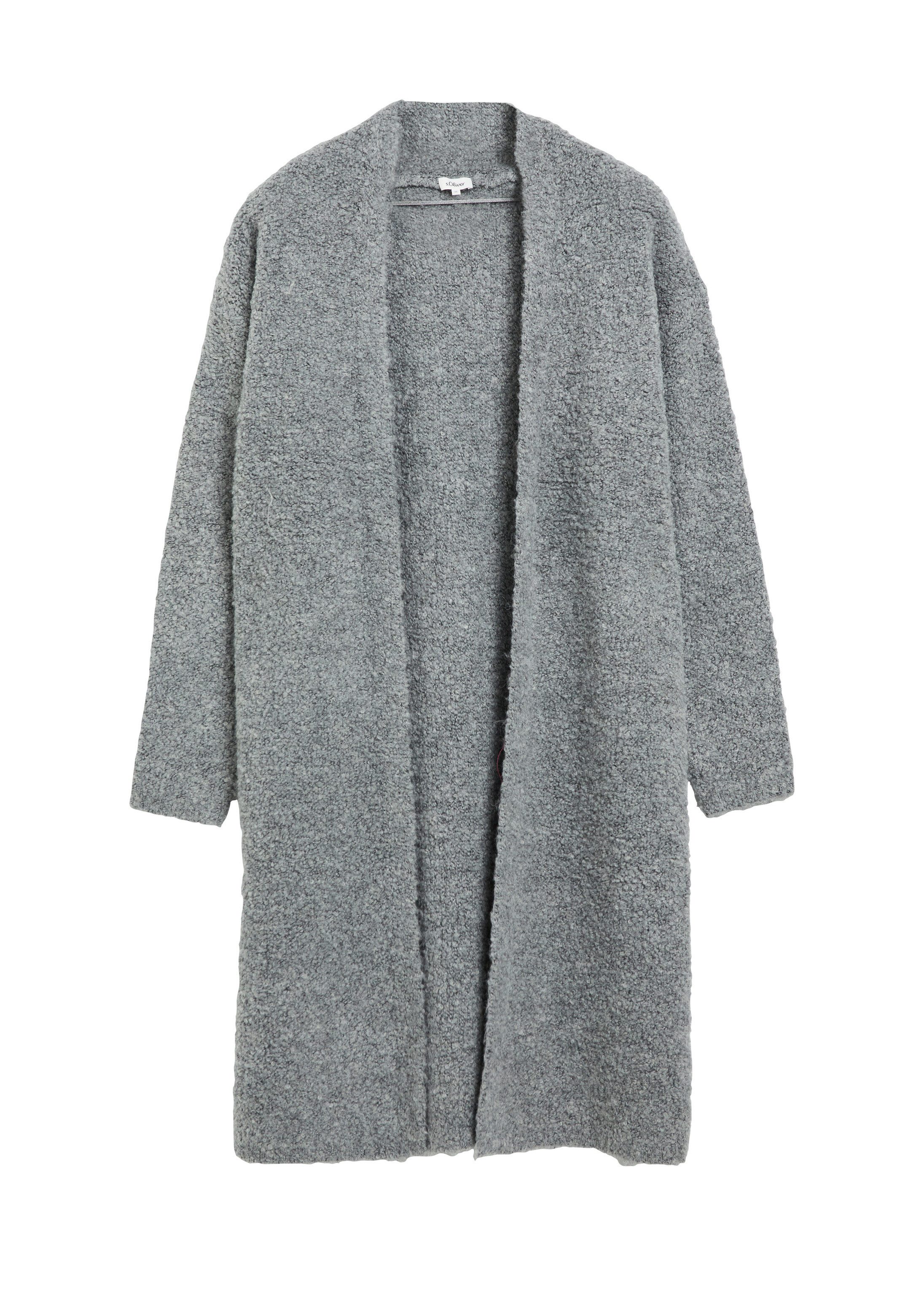s.Oliver Cardigan Strickjacke Lange Strickjacke aus Bouclé – Bild 2 von 5