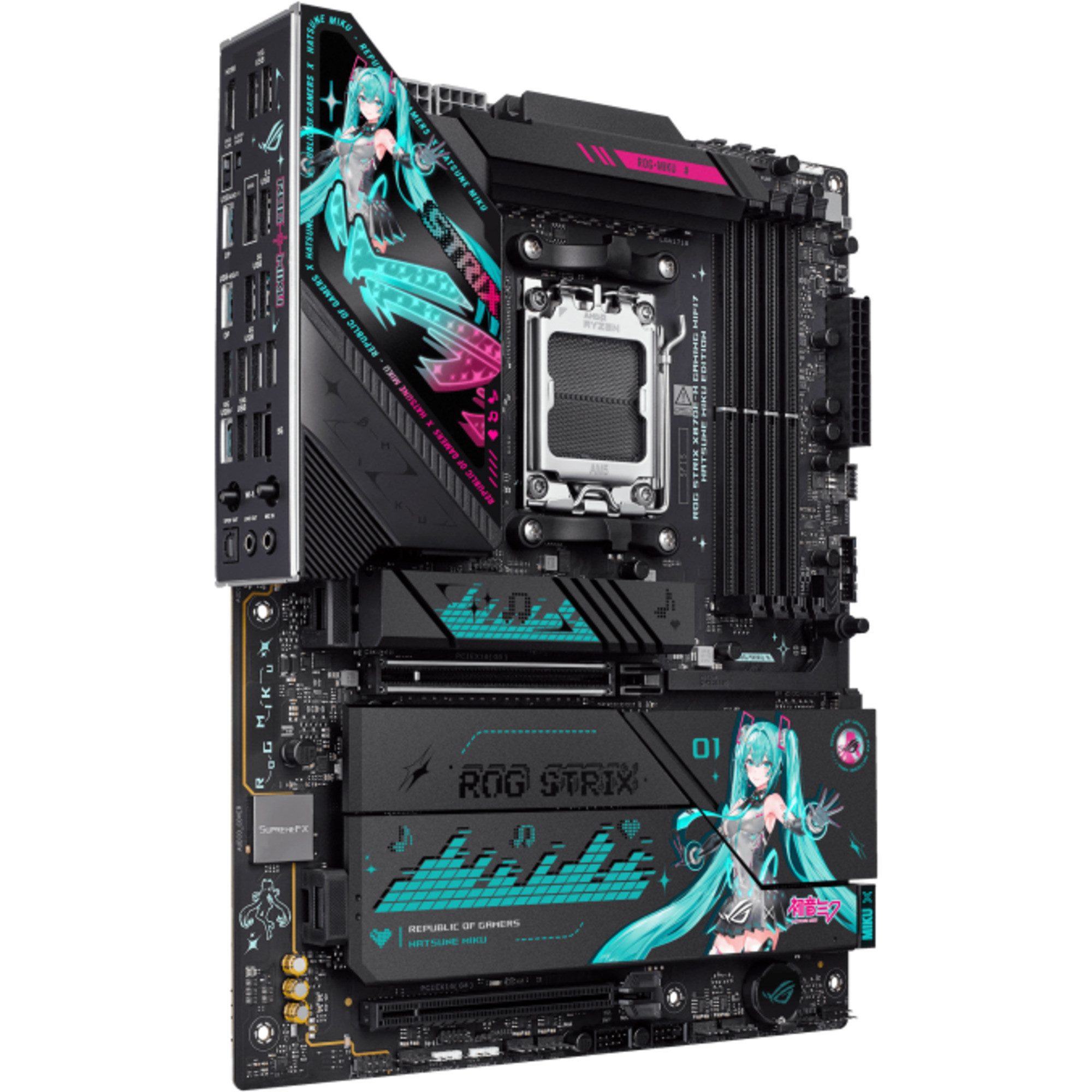 Asus ASUS ROG STRIX X870E-H GAMING HATSUNE MIKU Mainboard AURA Sync