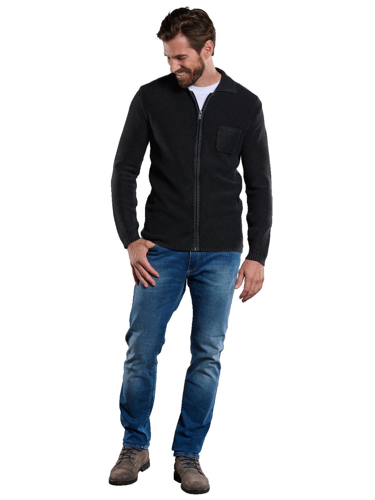 Engbers Cardigan Herren Cardigan strukturiert, Anthrazit