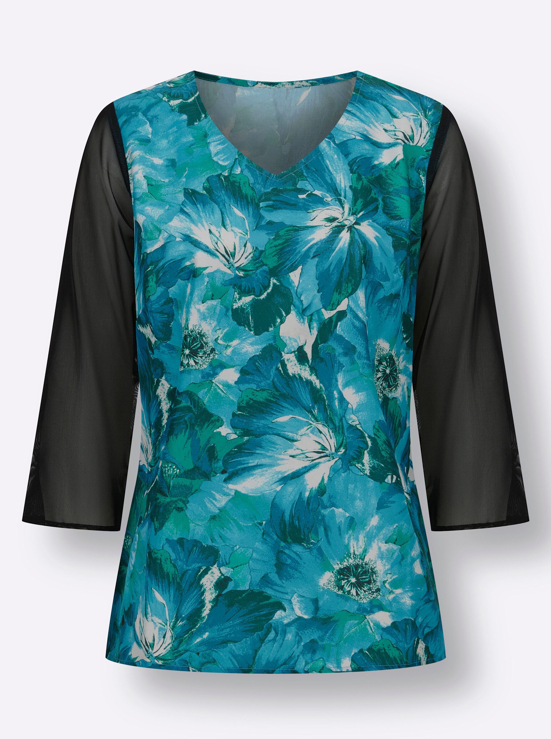 Sieh an! Klassische Bluse Schlupfbluse Langarm