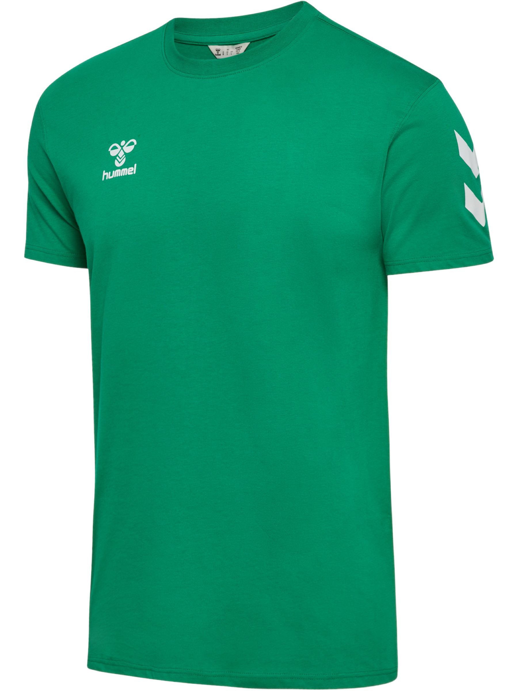 hummel T-Shirt hmlGO 2.0 Chevron (Baumwolle) grün Herren